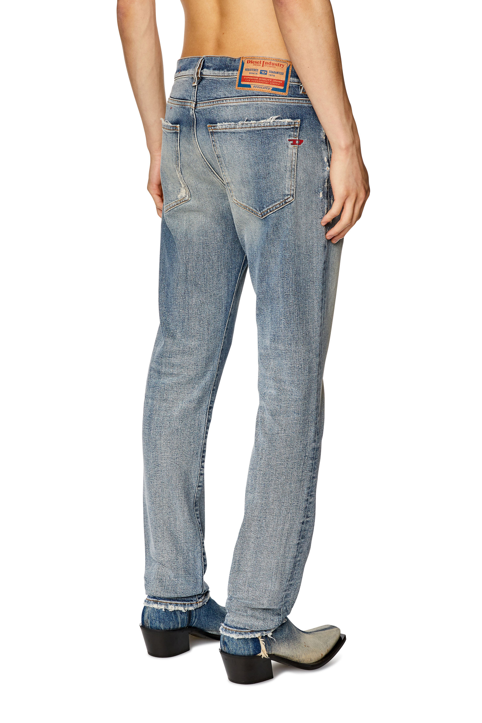 Diesel - Slim Jeans 2019 D-Strukt 007Q3, Light Blue - Image 2