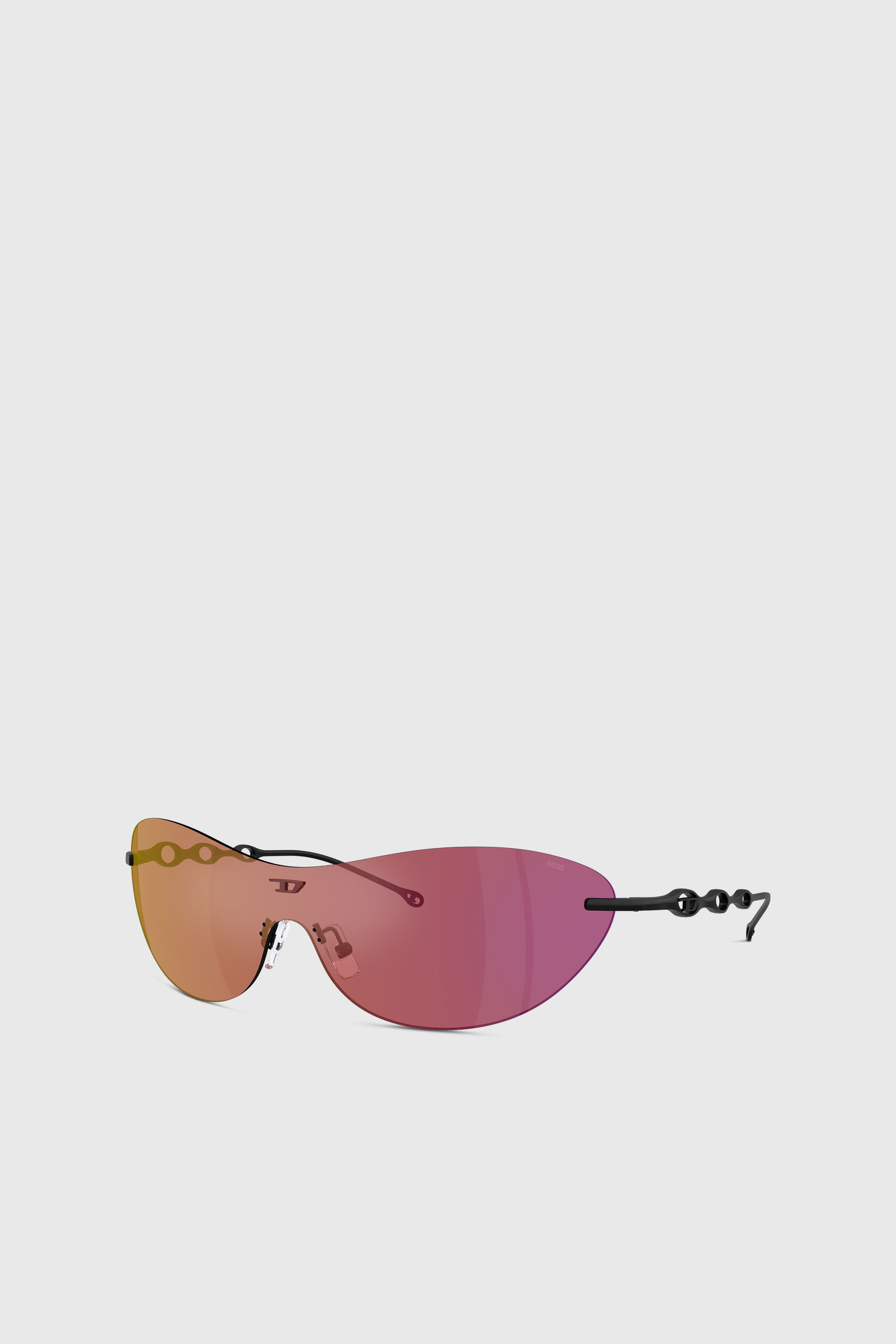 Diesel - 0DL1006 SIZE 35, Unisex's Iconic oval sunglasses in Dark Violet - 4