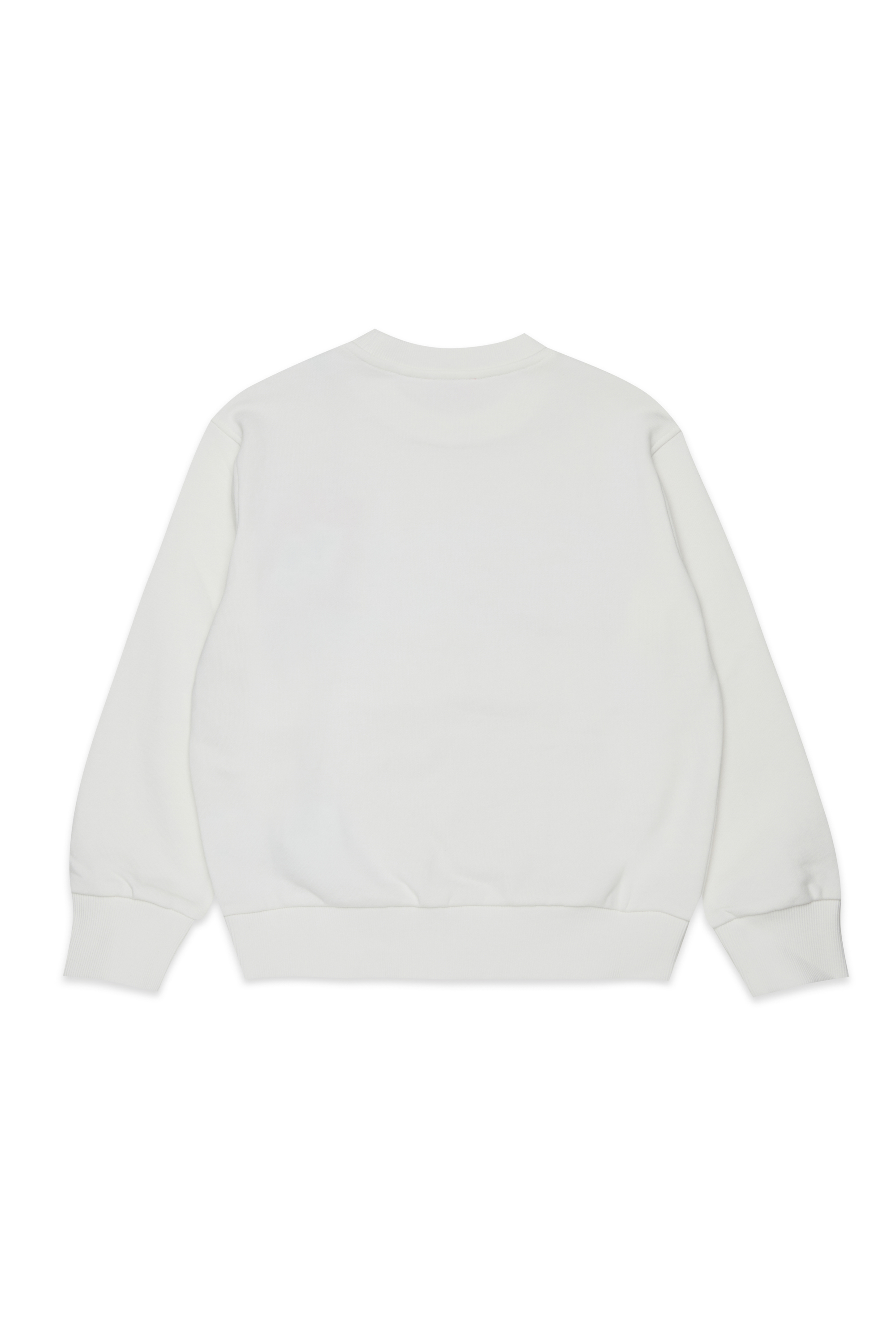 Diesel - SCRAP OVER, Man's Sweatshirt with Oval D graphic print in White - 2