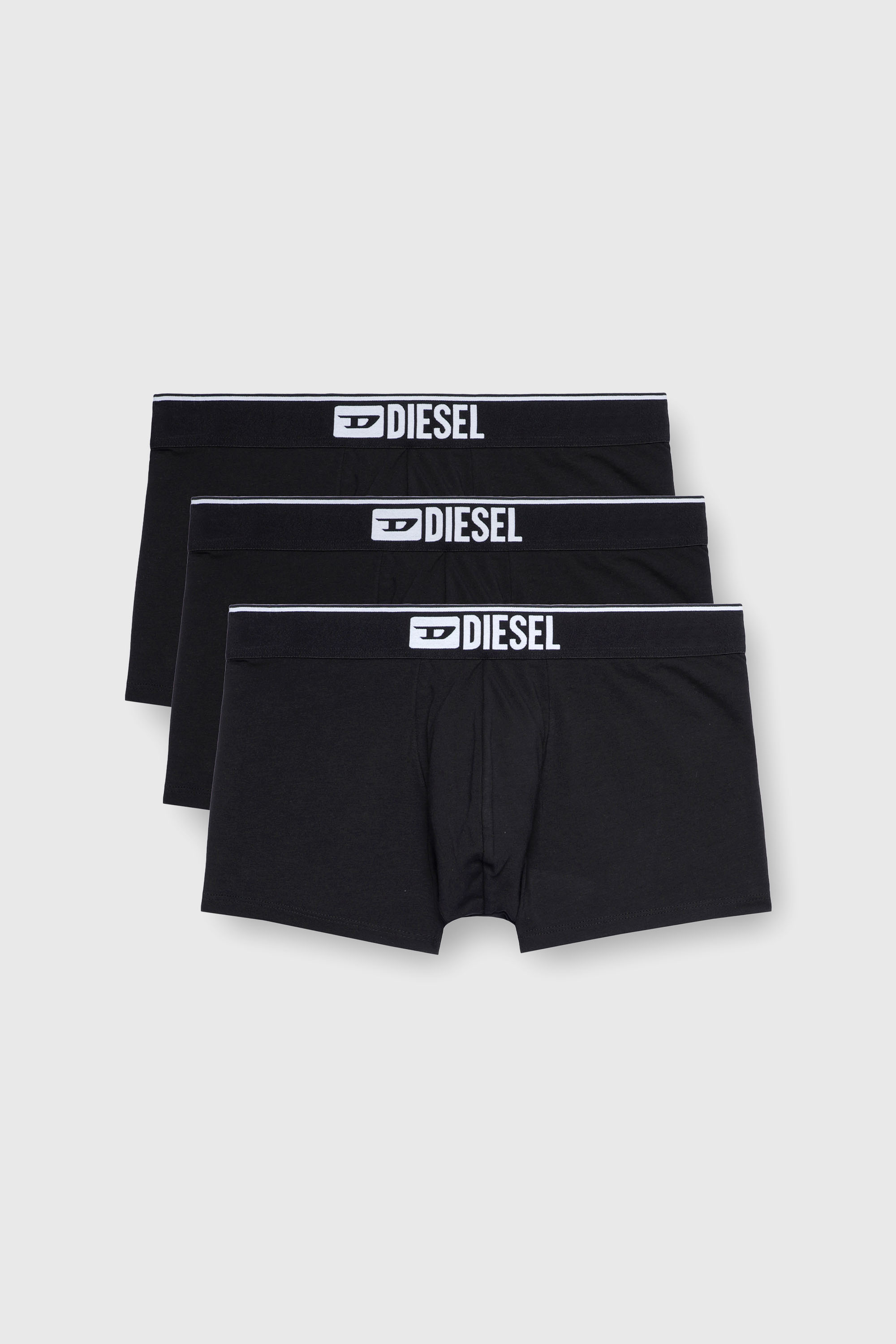 Diesel - UMBX-DAMIENTHREEPACK, Man's Three-pack of plain boxer briefs in Black - 2