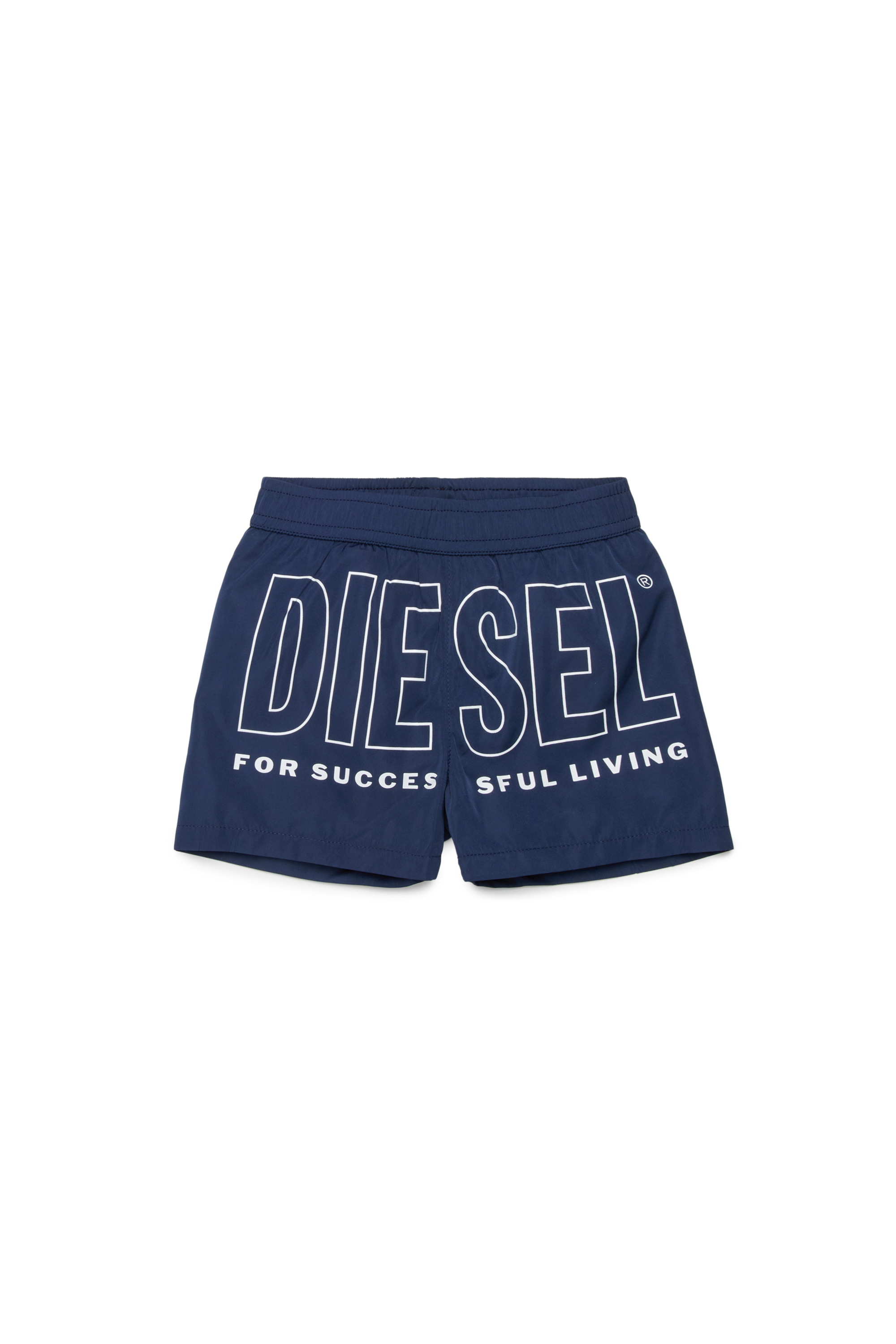 Diesel - MISITB, Man's Swim shorts with maxi Biscotto print in Blue - 1