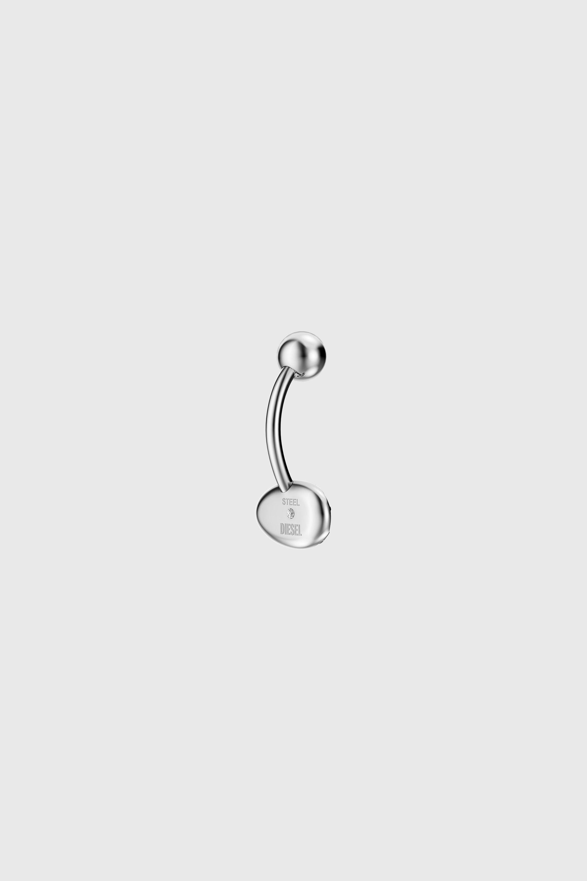 Diesel - DX1698040 JEWELLERY, Unisex's Stainless steel navel body jewelry in Silver - 2