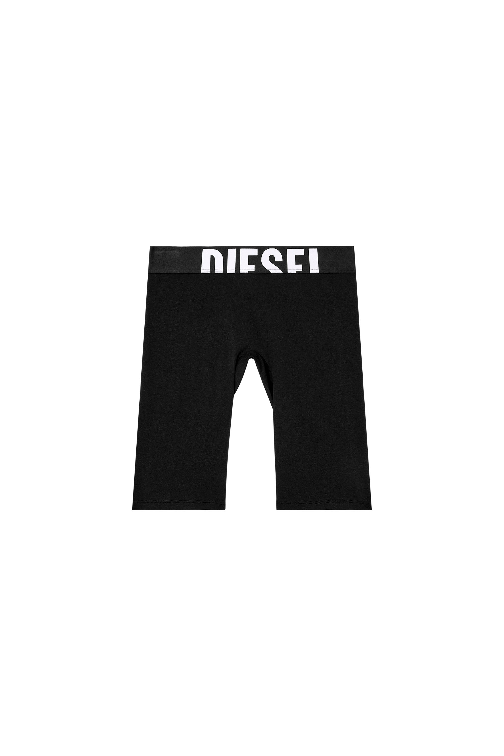 Diesel - IVA-D-POP, Woman's Short pants with cut-off logo in Black - 4