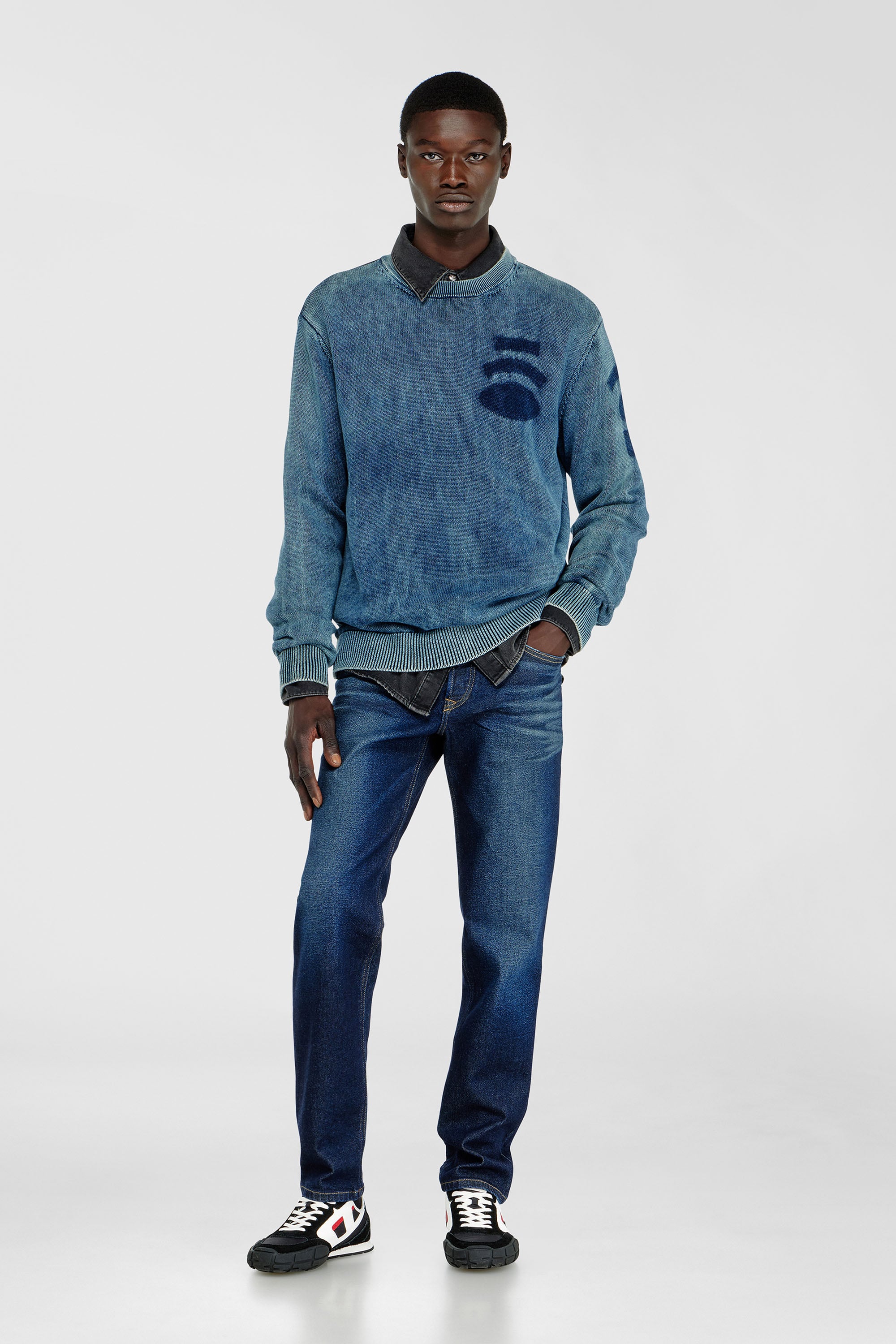 Diesel - Man's Regular Jeans 2023 D-Finitive 0KBBV, Dark Blue - 2
