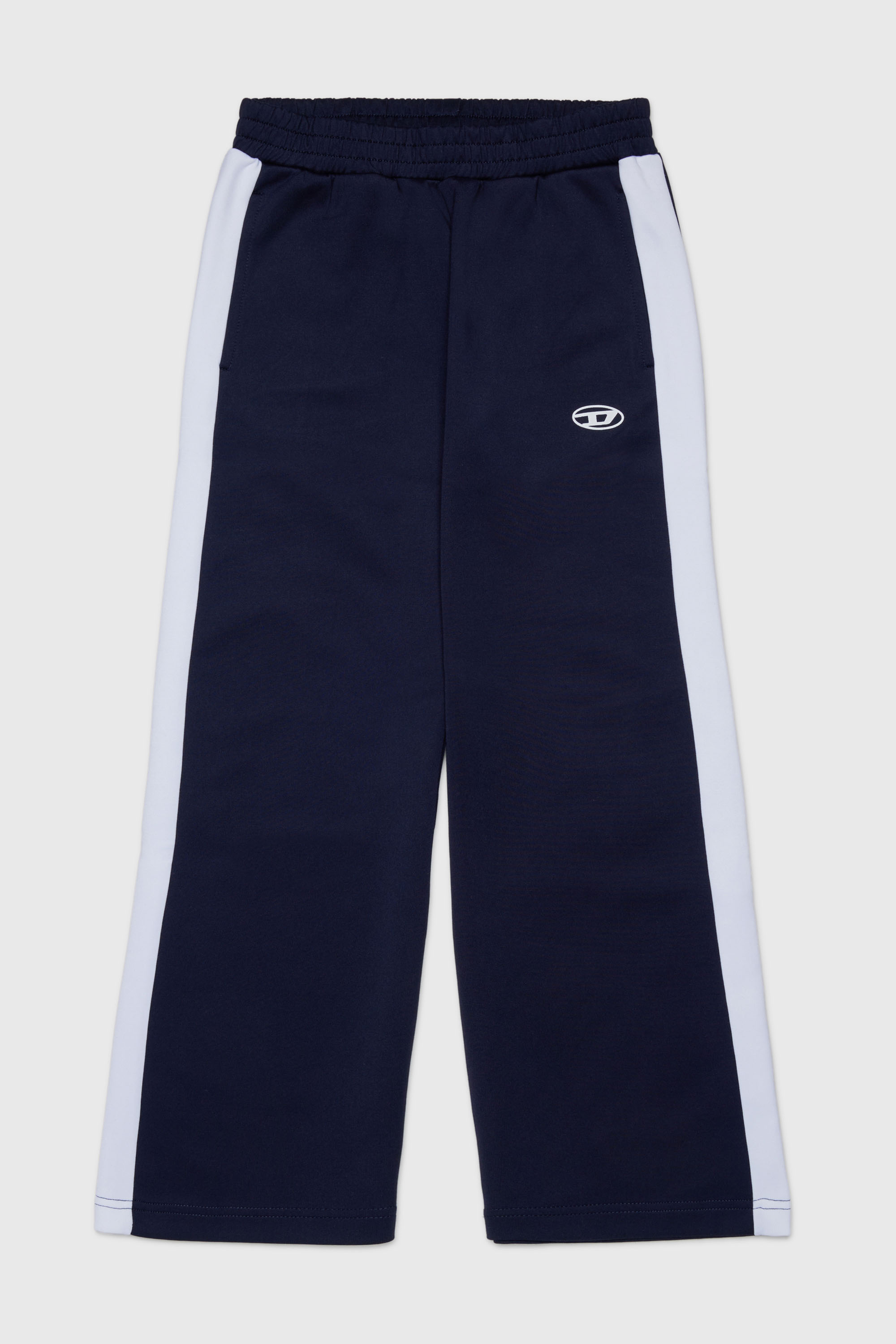 Diesel - PBOS, Man's Sweatpants with side bands in Dark Blue - 1