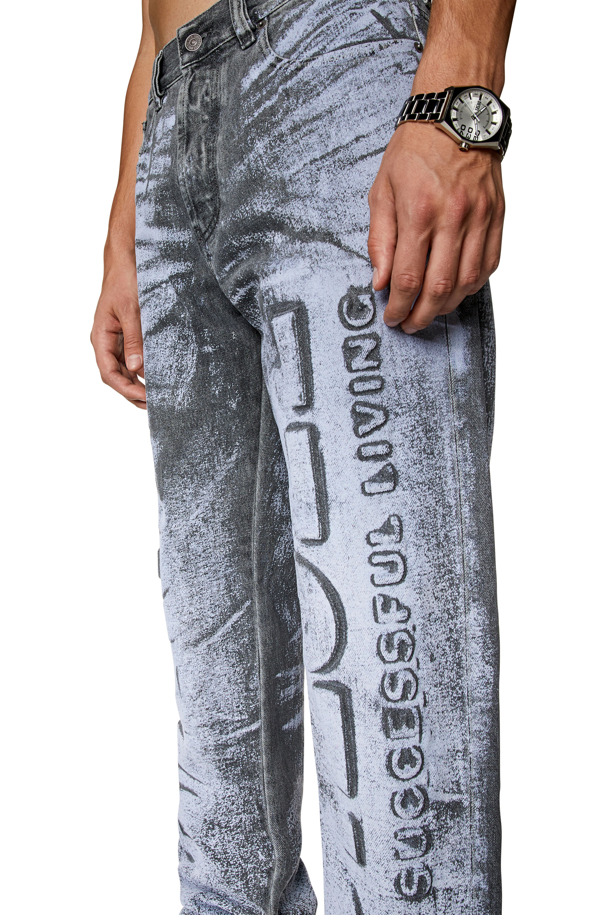 Diesel - Straight Jeans 2010 D-Macs 007T5, Grey - Image 3