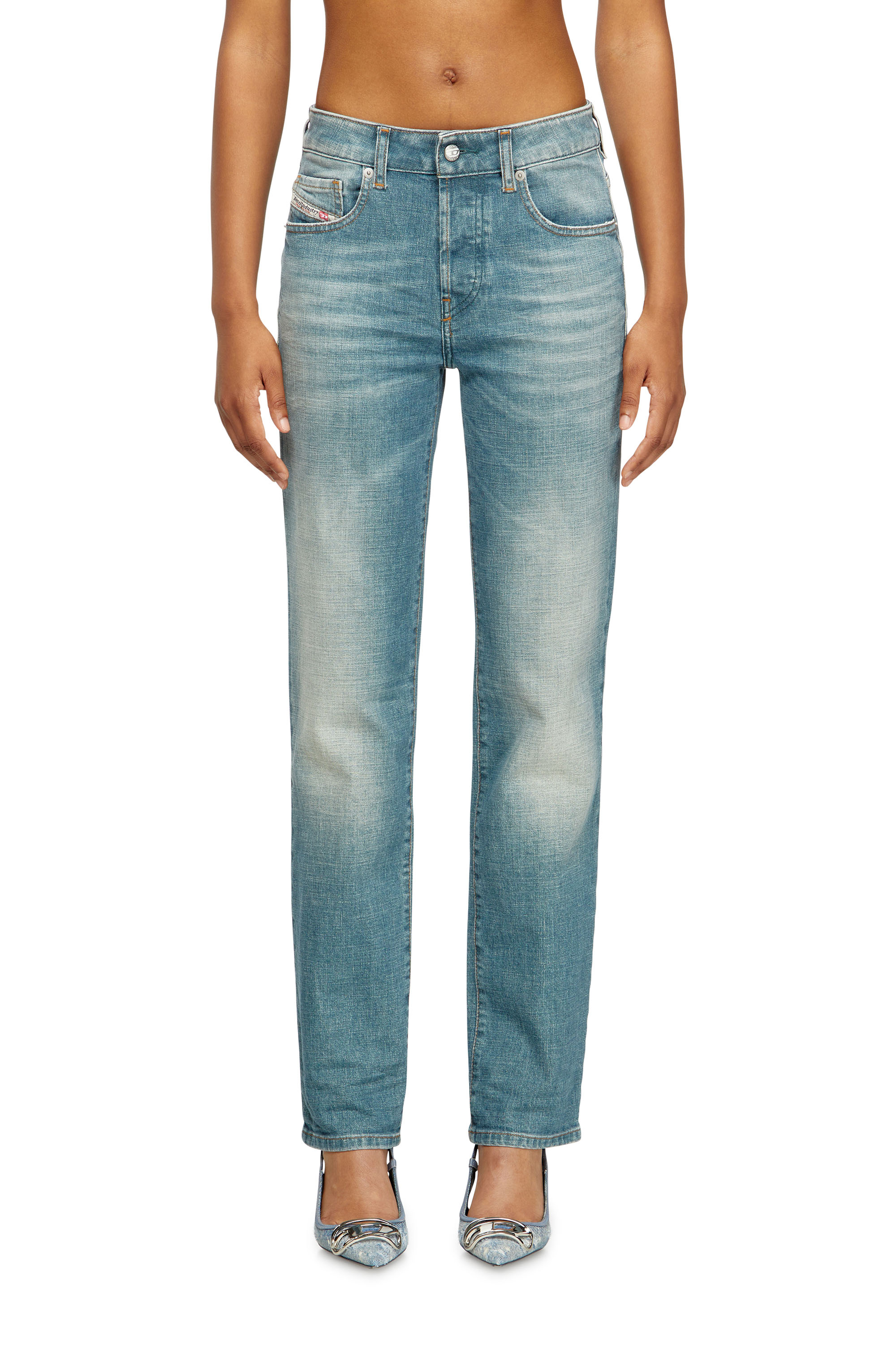 Diesel - Woman's Regular Jeans 1989 D-Mine 09M58, Medium blue - 1