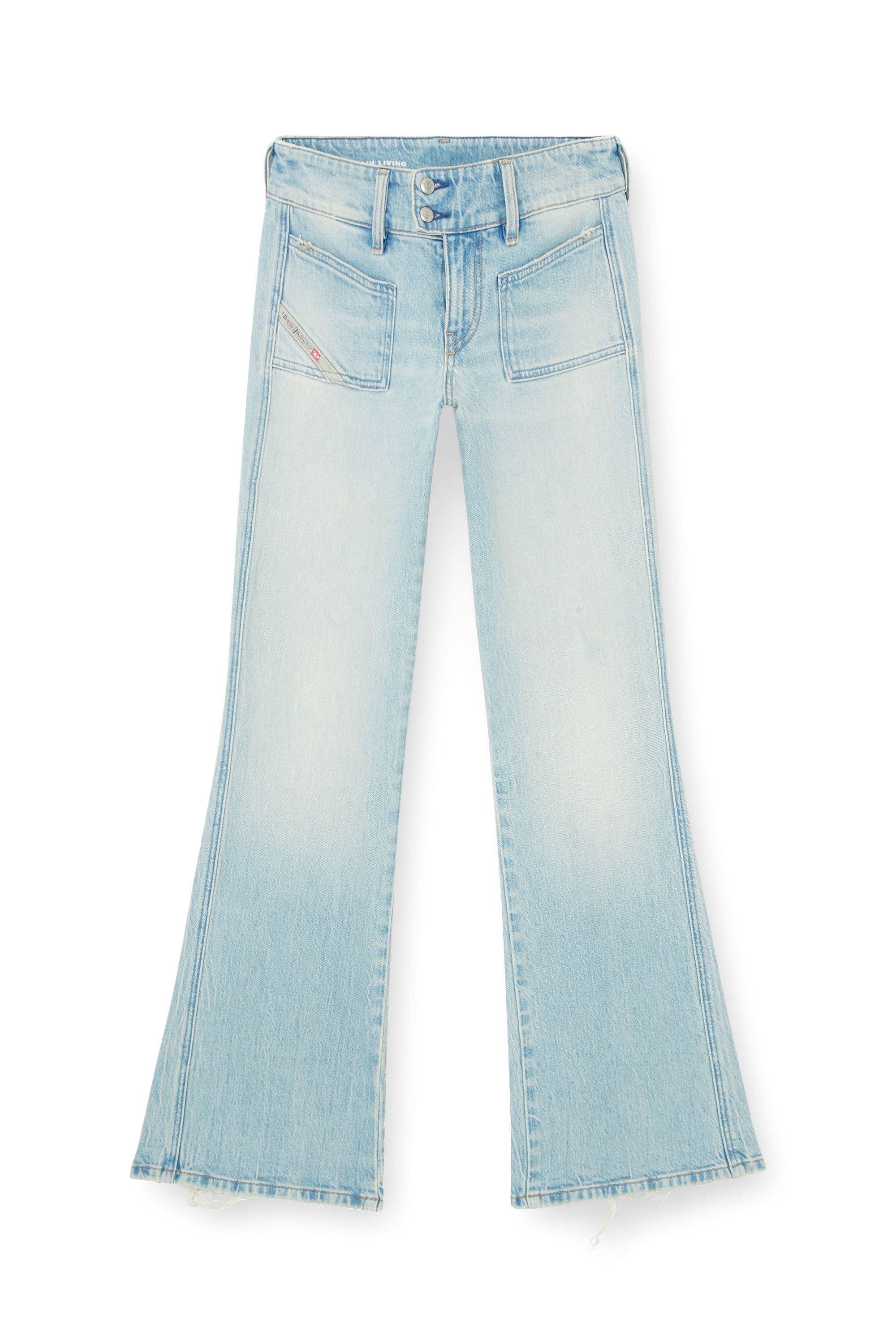 Diesel - Woman's Bootcut Jeans D-Hush 0KBBX, Light Blue - 6