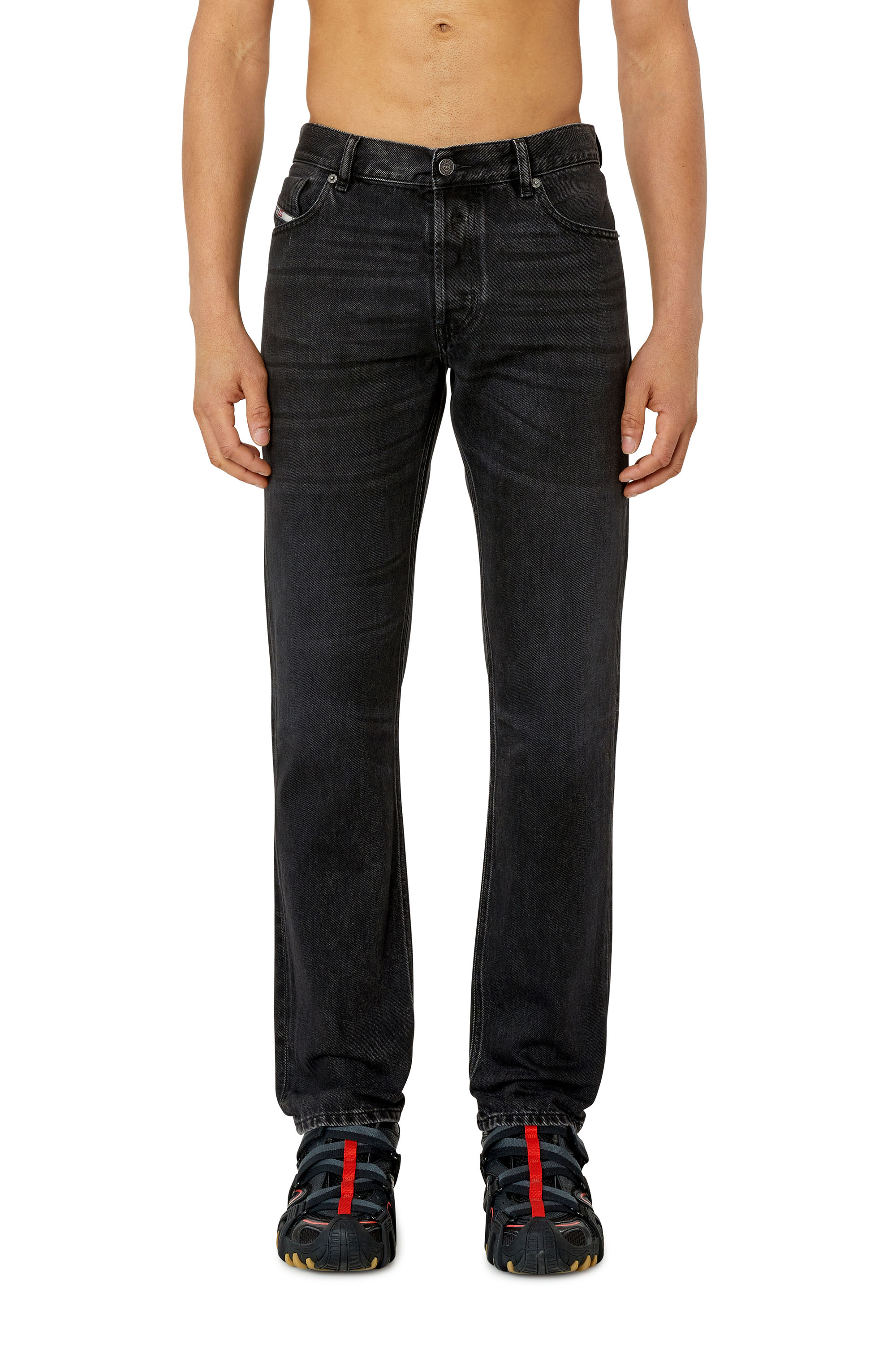 Diesel - 1995 D-Sark 09B88 Straight Jeans, Black/Dark grey - Image 1
