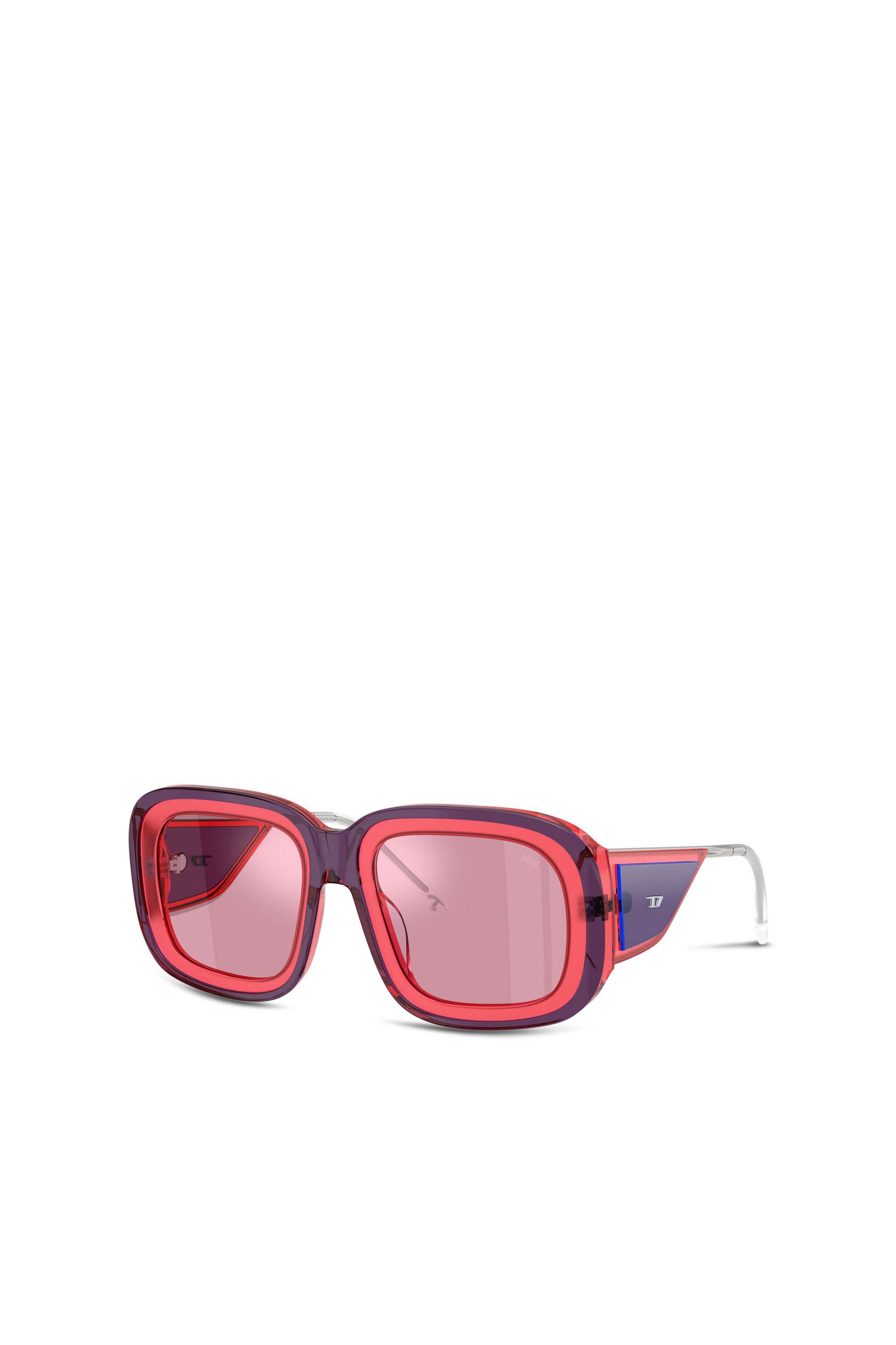Diesel - 0DL2015U, Unisex's Square sunglasses in Pink - 4
