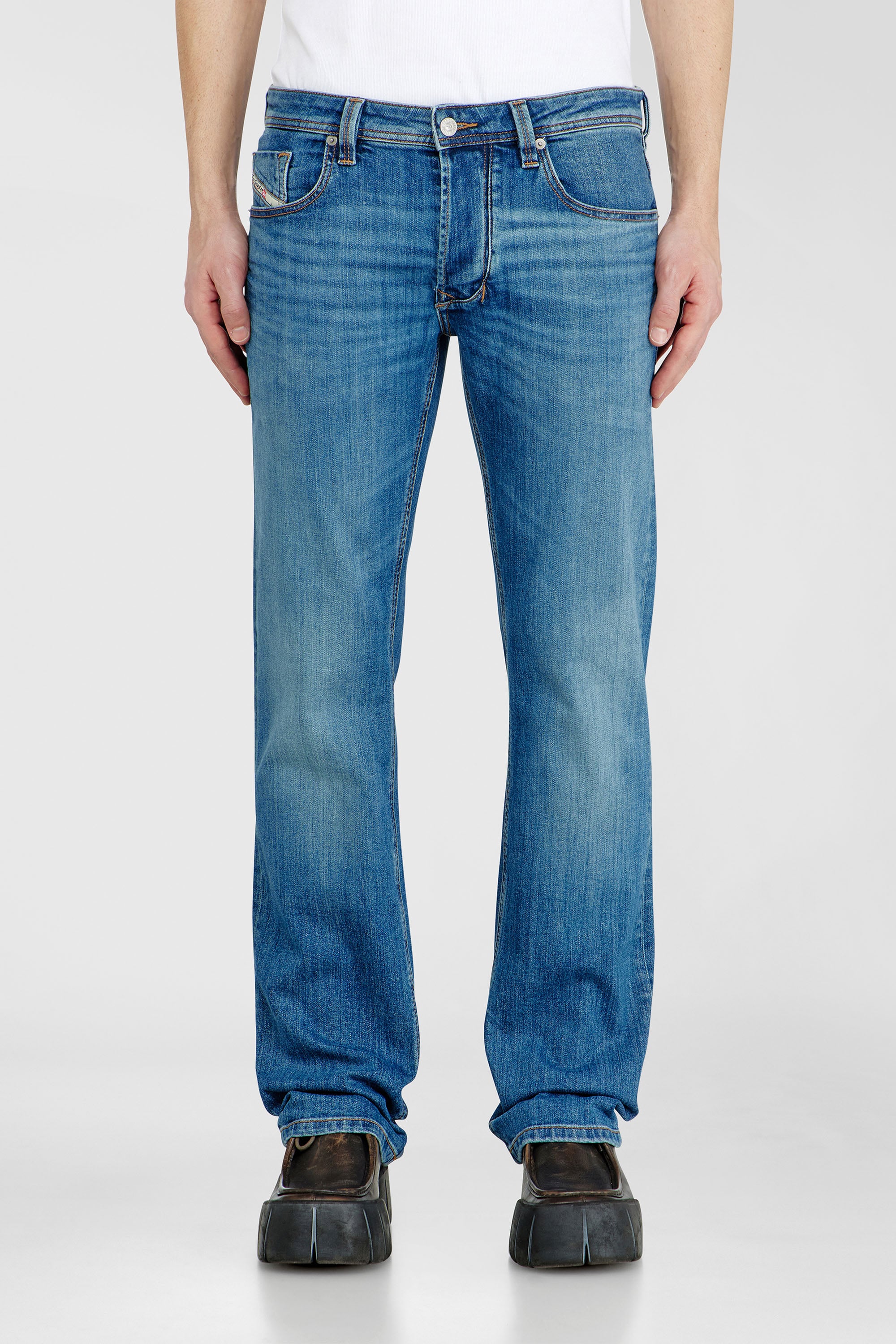 Diesel - Man's Regular Jeans 1985 Larkee 0KIAL, Light Blue - 1