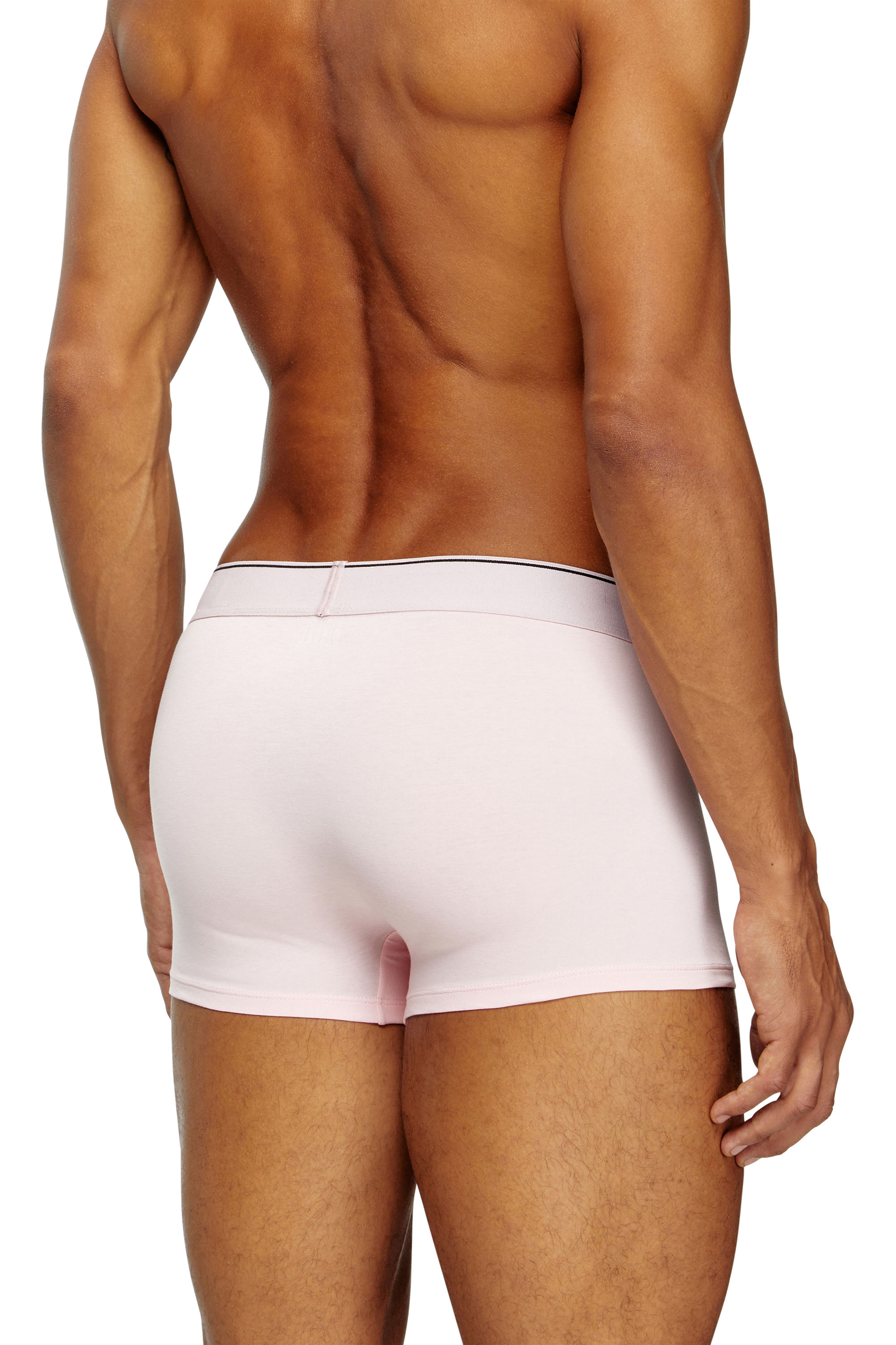 Diesel - DAMIEN-D-BOX-3PACK, Man's 3-pack boxer briefs in stretch cotton in Pink/Black - 4