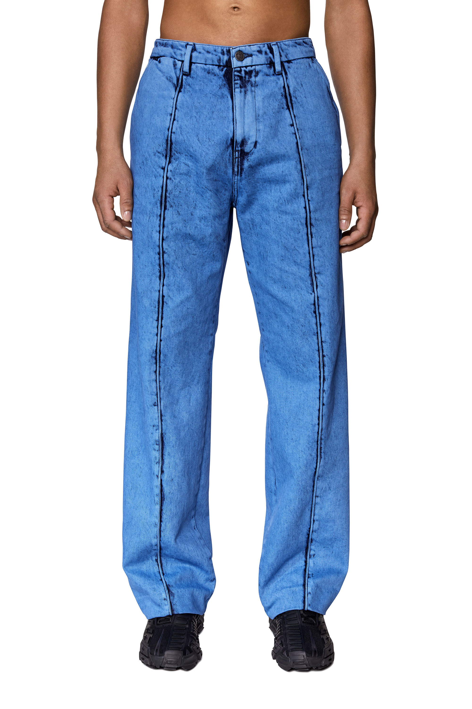 Diesel - D-Chino-Work 0EIAN Straight Jeans, Blue - Image 1
