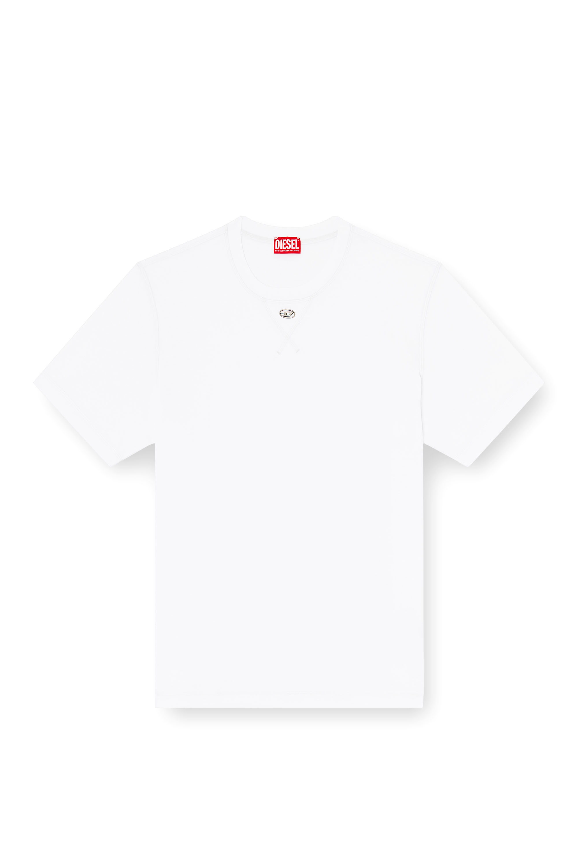 Diesel - T-MADJUST-TR, Man's Regular T-shirt with crew neck and Oval D in null - 3