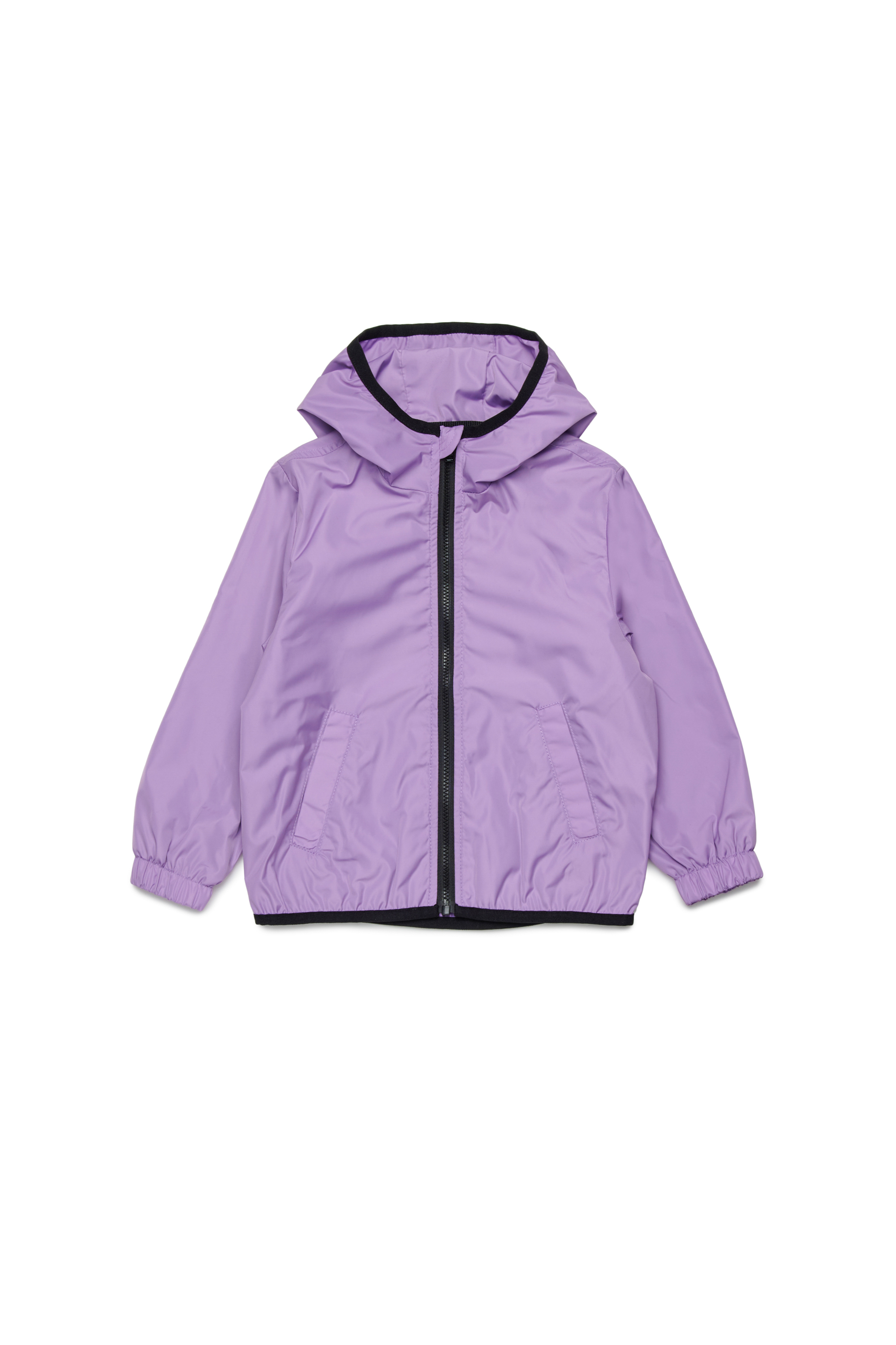 Diesel - JFLOGB, Unisex's Hooded jacket with mega Oval D print in Lilac - 1