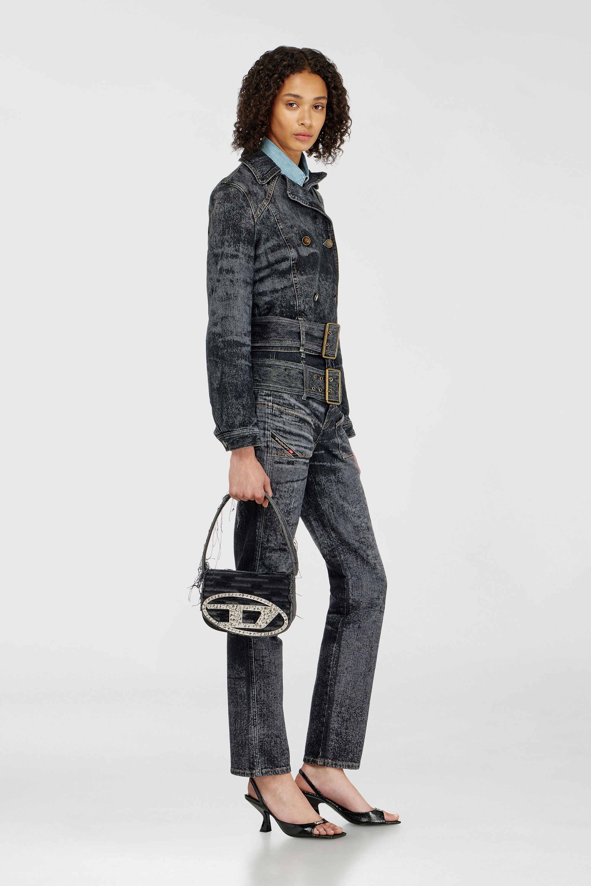 Diesel - Woman's Slim Jeans D-Gorina 09Q30, Black/Dark grey - 2