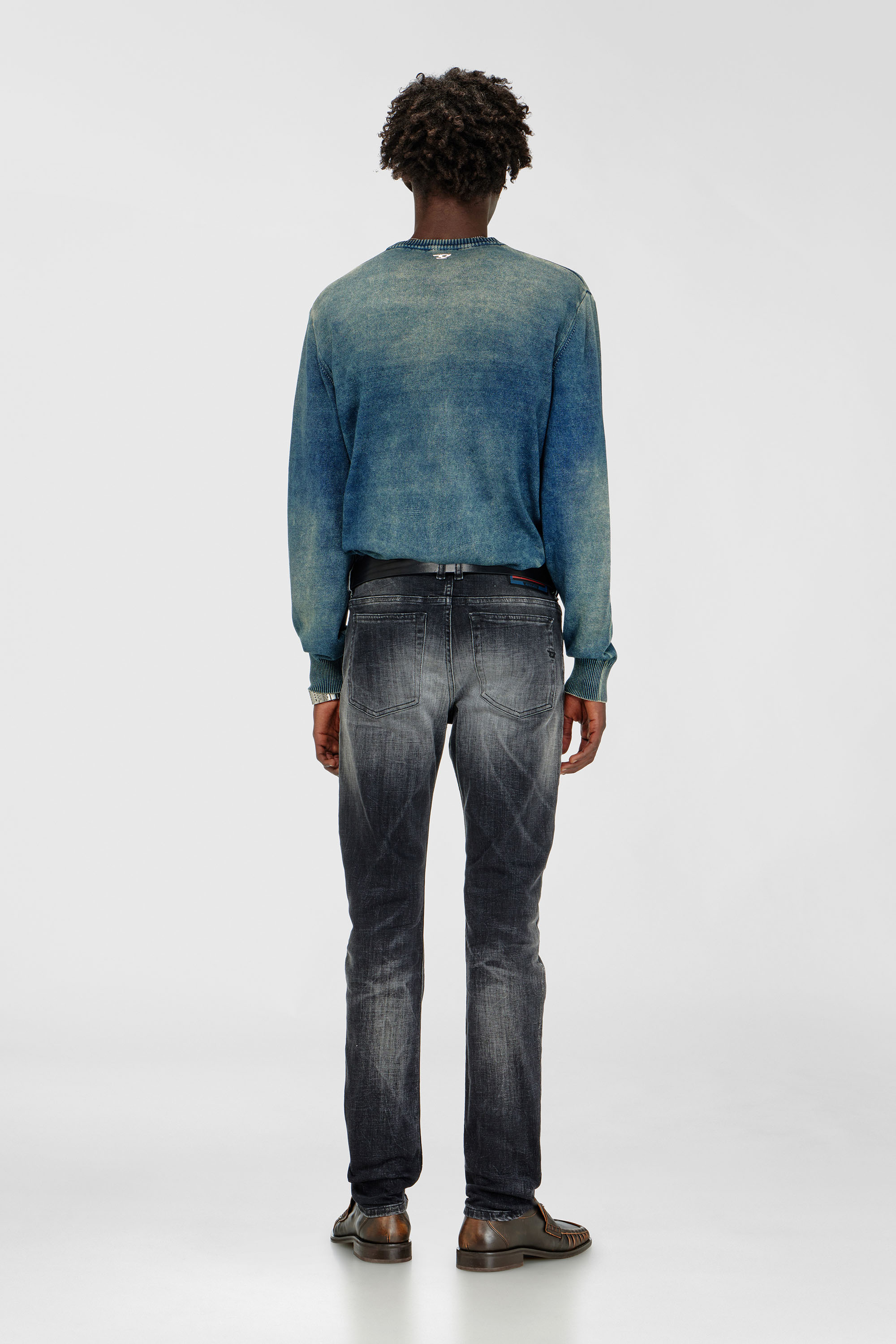 Diesel - Man's Skinny Jeans 1979 Sleenker 09R08, Black/Dark grey - 3