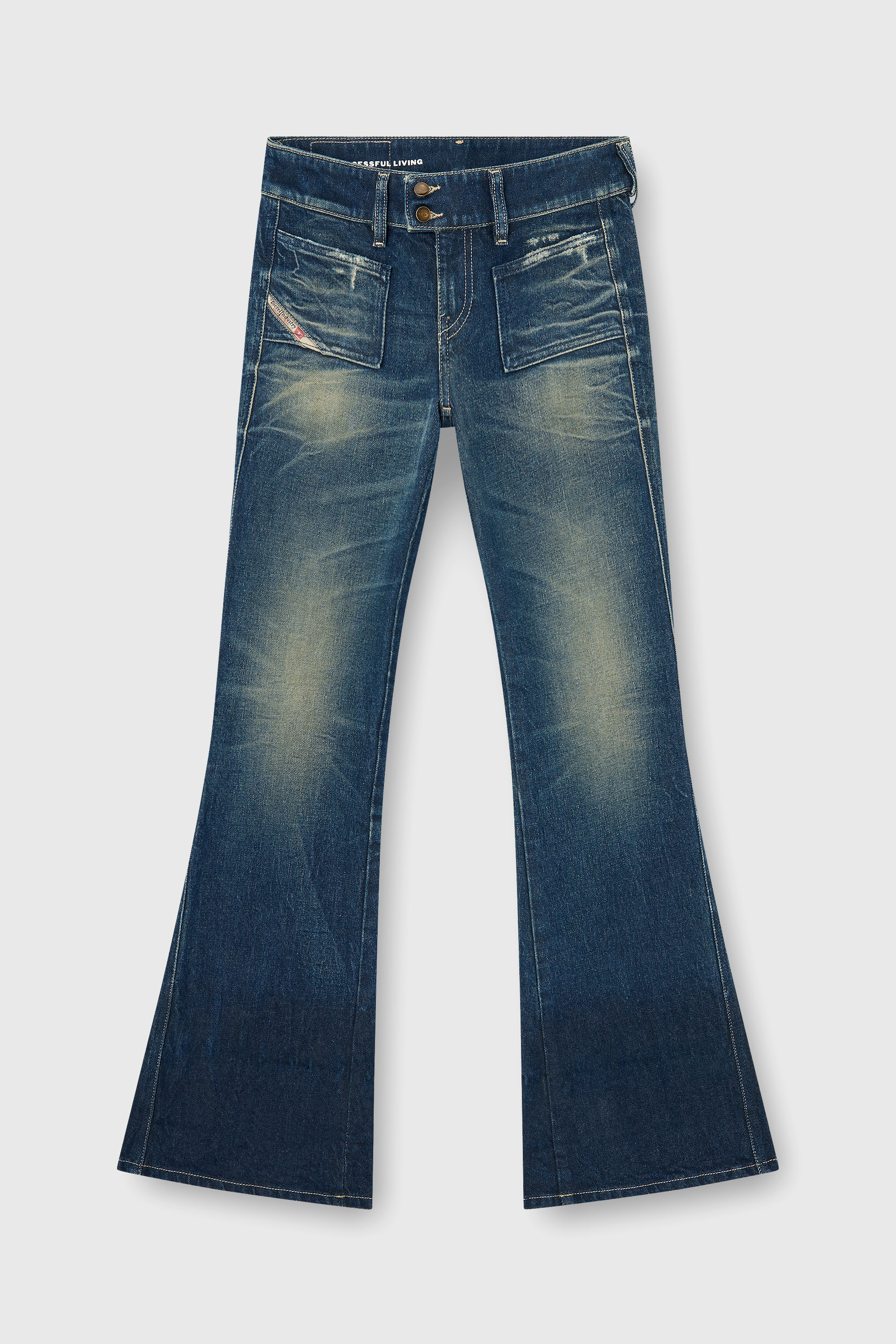 Diesel - Woman's Bootcut Jeans D-Hush 007EH, Dark Blue - 2