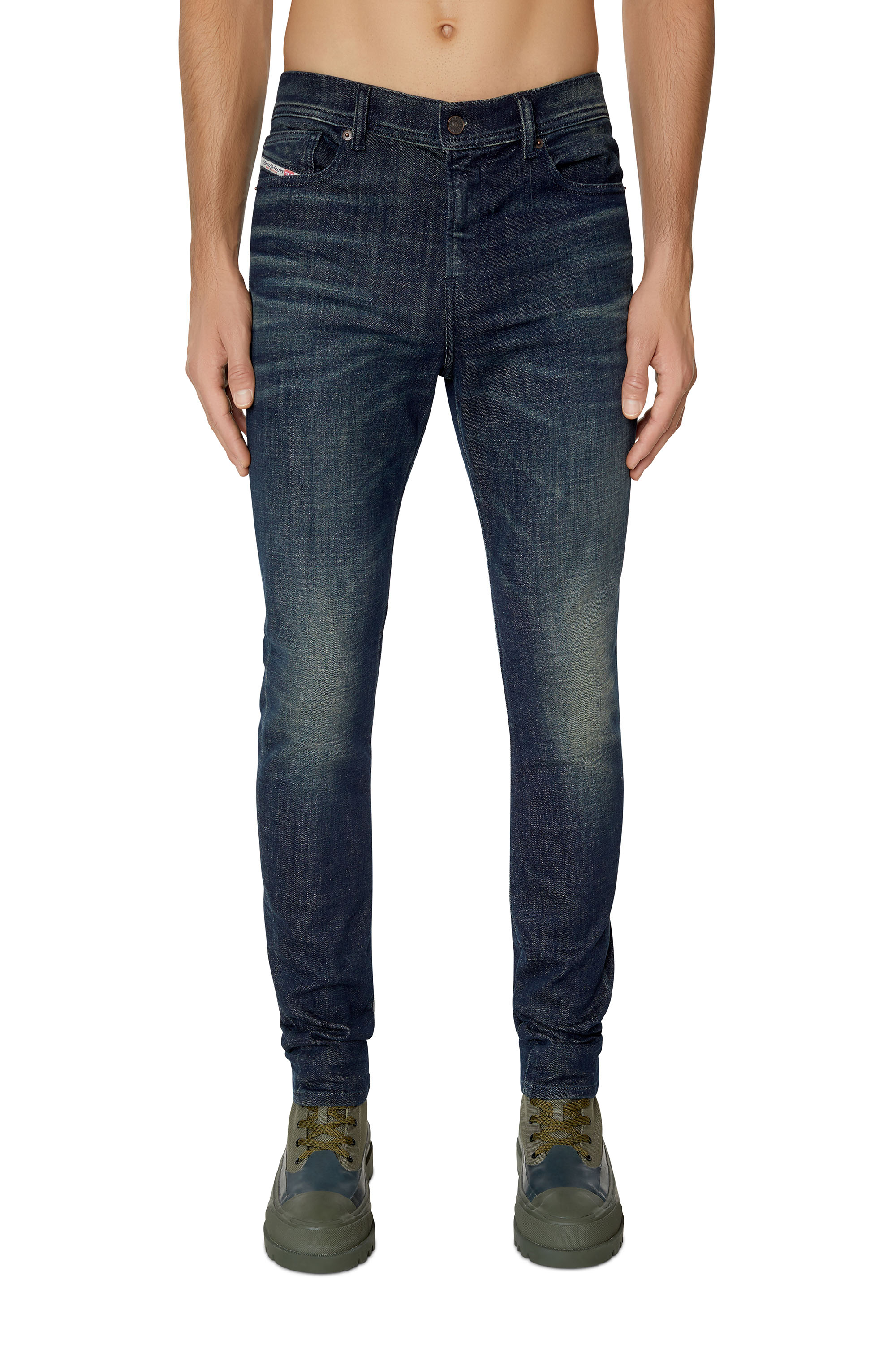 Diesel - 1983 D-Amny 09D90 Skinny Jeans, Dark Blue - Image 1