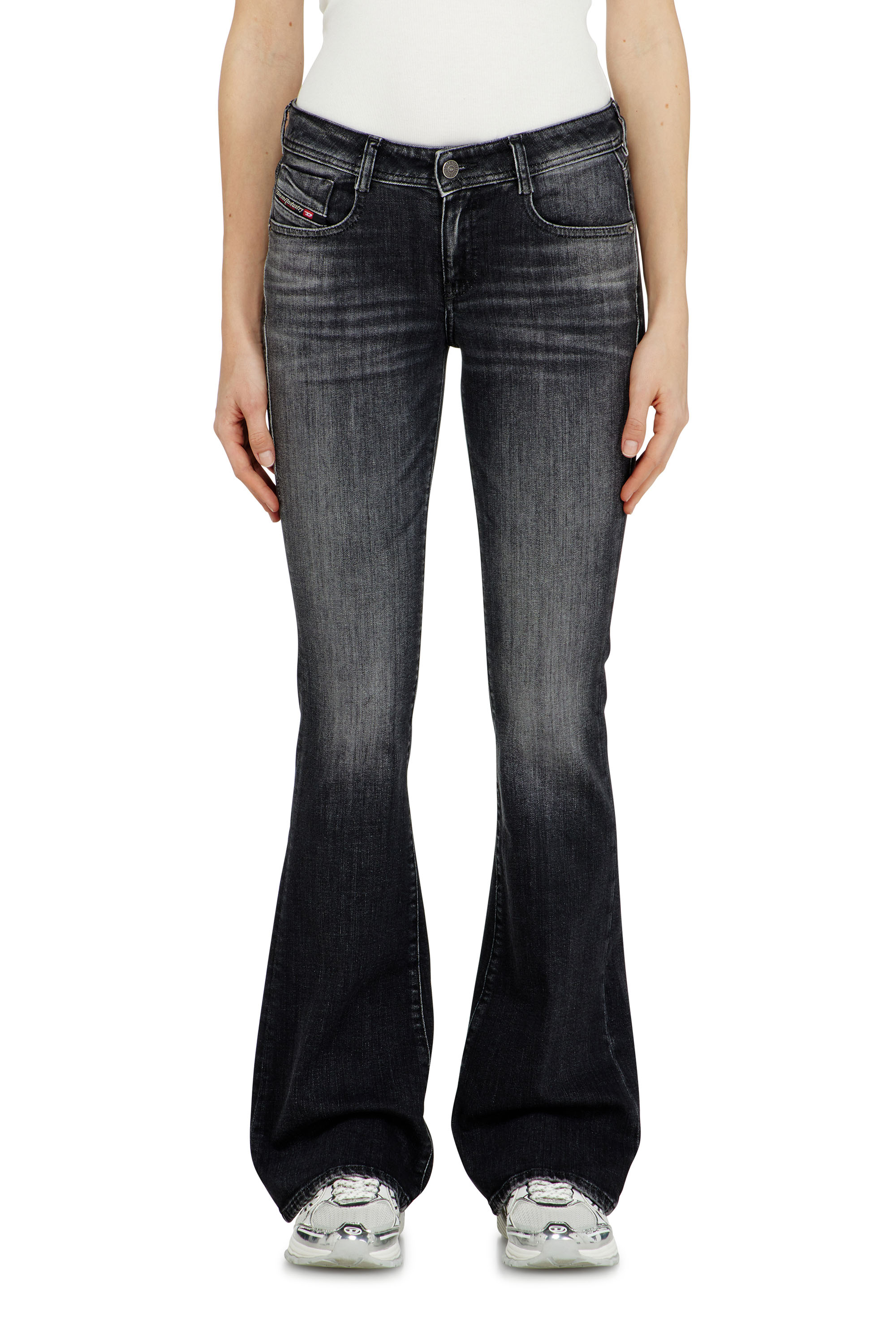 Diesel - Woman's Bootcut Jeans 1969 D-Ebbey 09L98, Black/Dark grey - 4