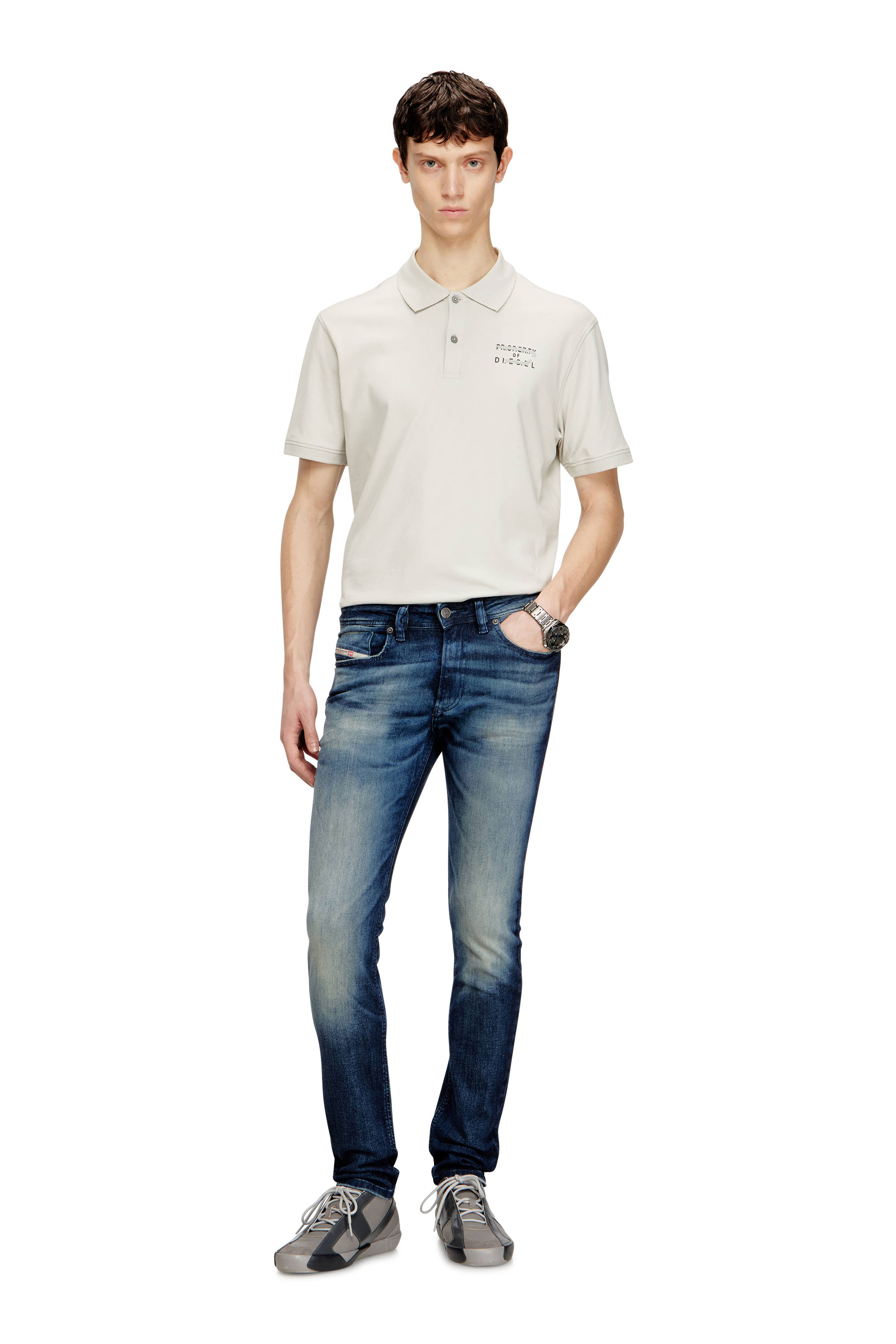 Diesel - Man's Skinny Jeans 1979 Sleenker 0ADBM, Dark Blue - 1
