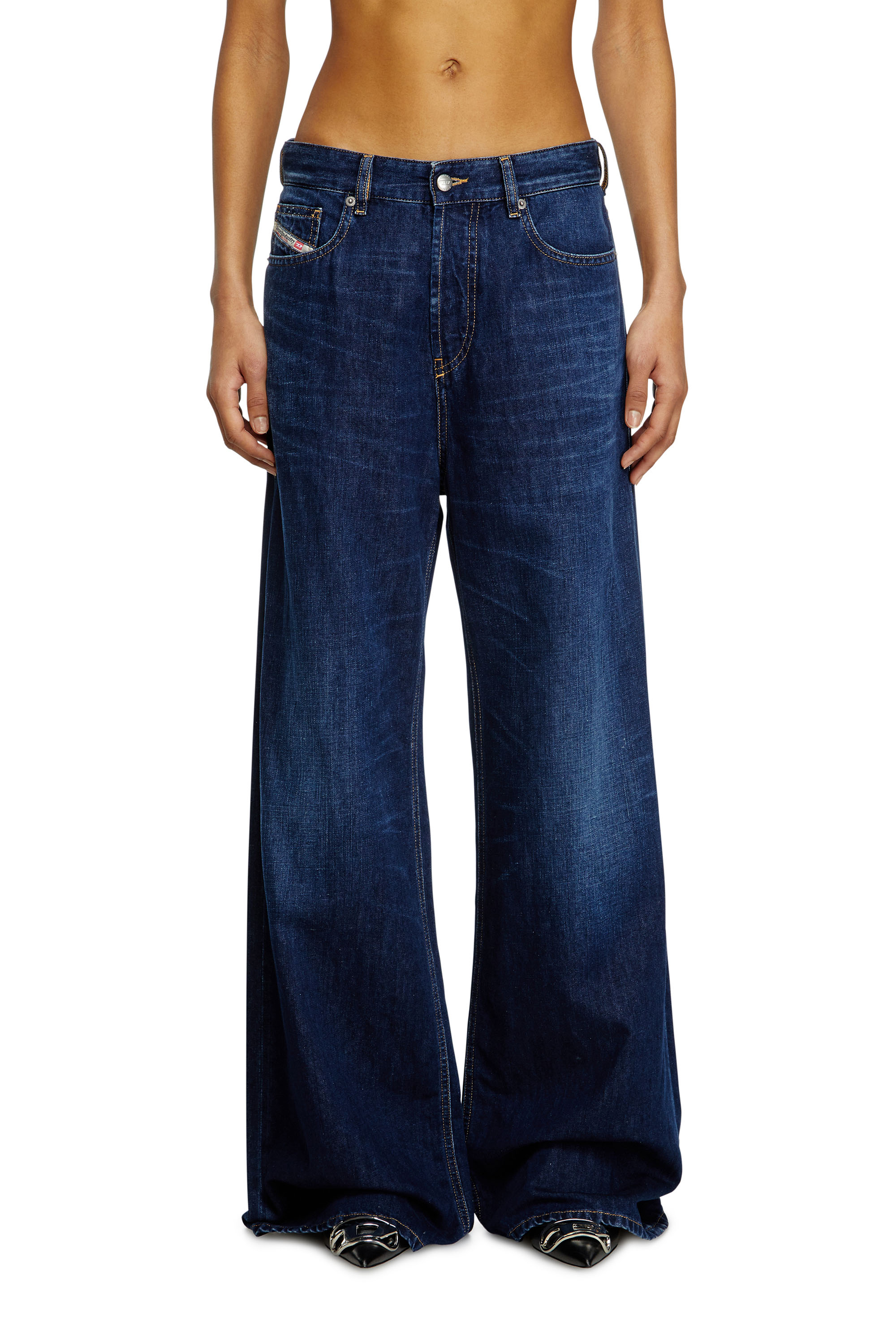 Diesel - Woman's Relaxed Jeans 1996 D-Sire 068RA, Dark Blue - 2