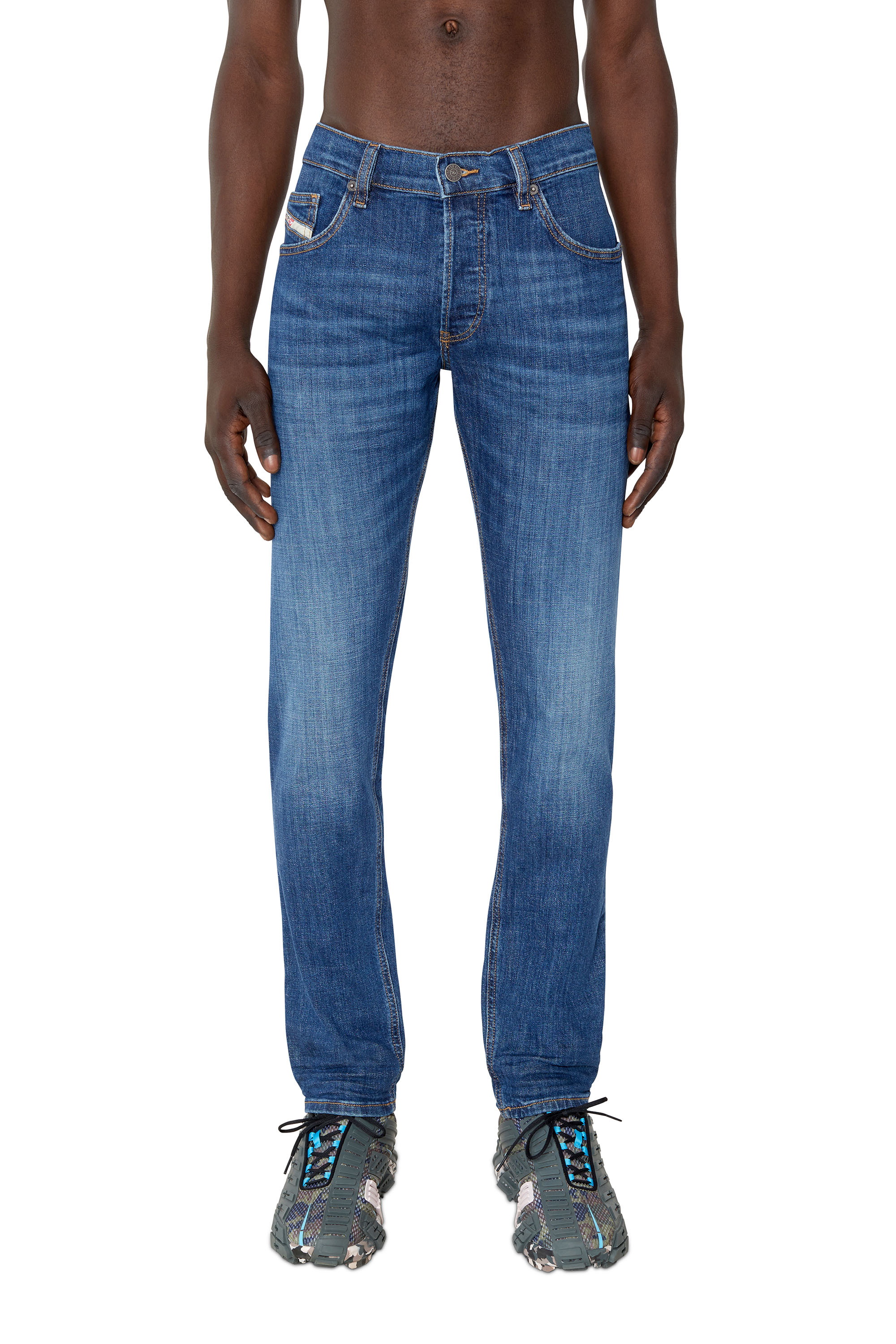 Diesel - D-Luster 0IHAR Slim Jeans, Dark Blue - Image 1