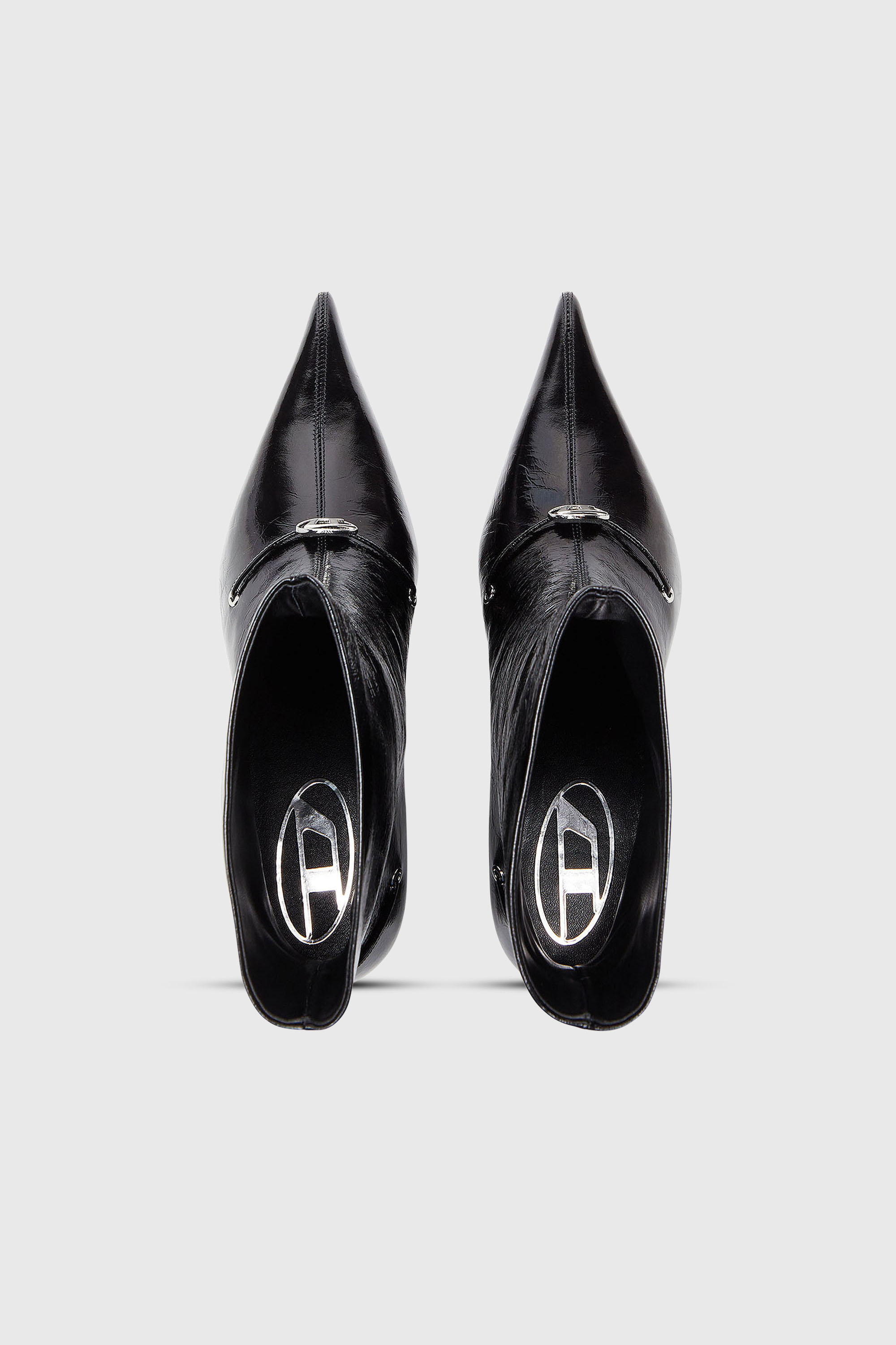 Diesel - D-JEWELS  40 TUBE, Woman's D-Jewels - Ankle boots in naplak leather in Black - 5