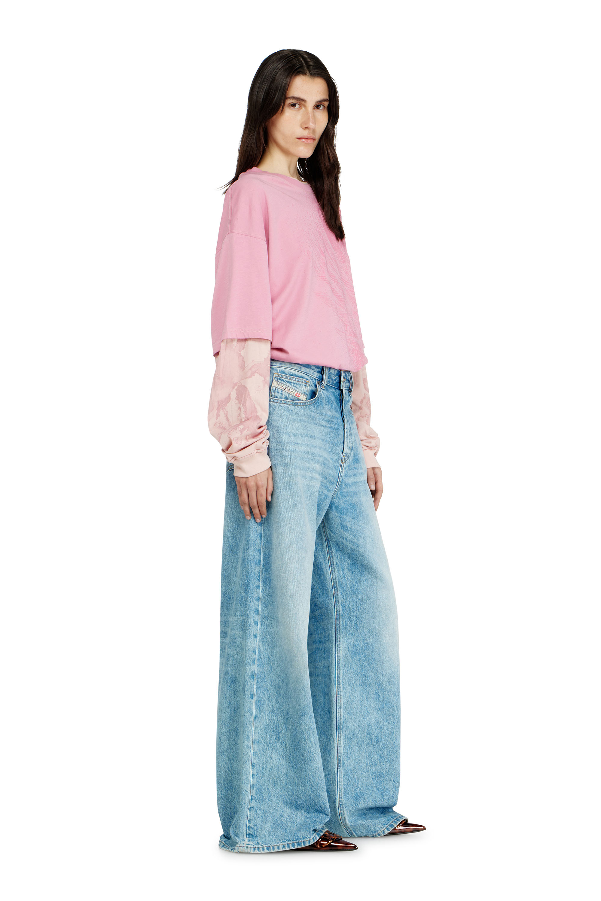 Diesel - Unisex's Relaxed Jeans 1996 D-Sire 09I29, Light Blue - 4