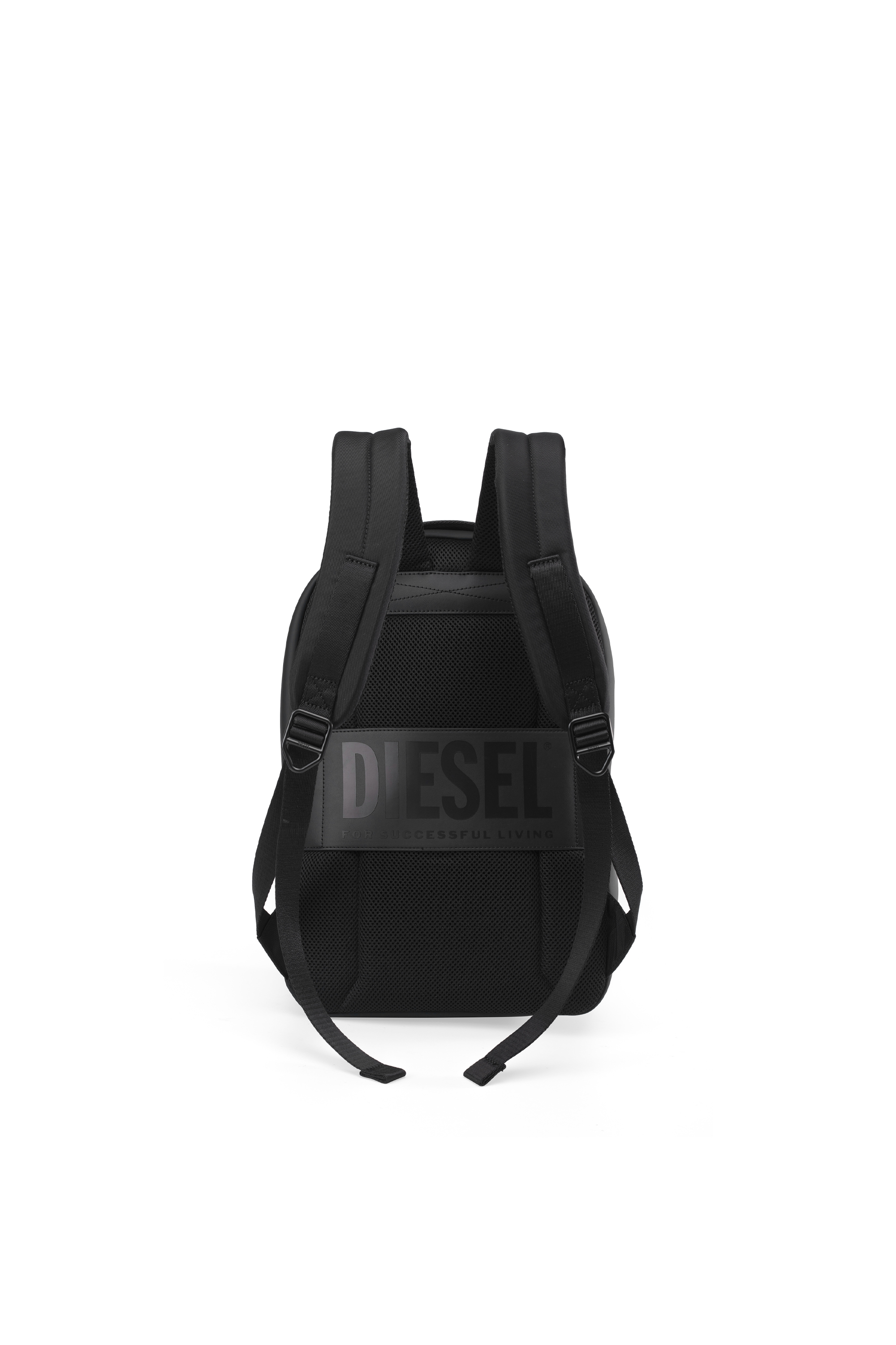 Diesel - DIESEL ALUMINUM BACKPACK DSB003, Unisex's Functional business backpack in Black - 2