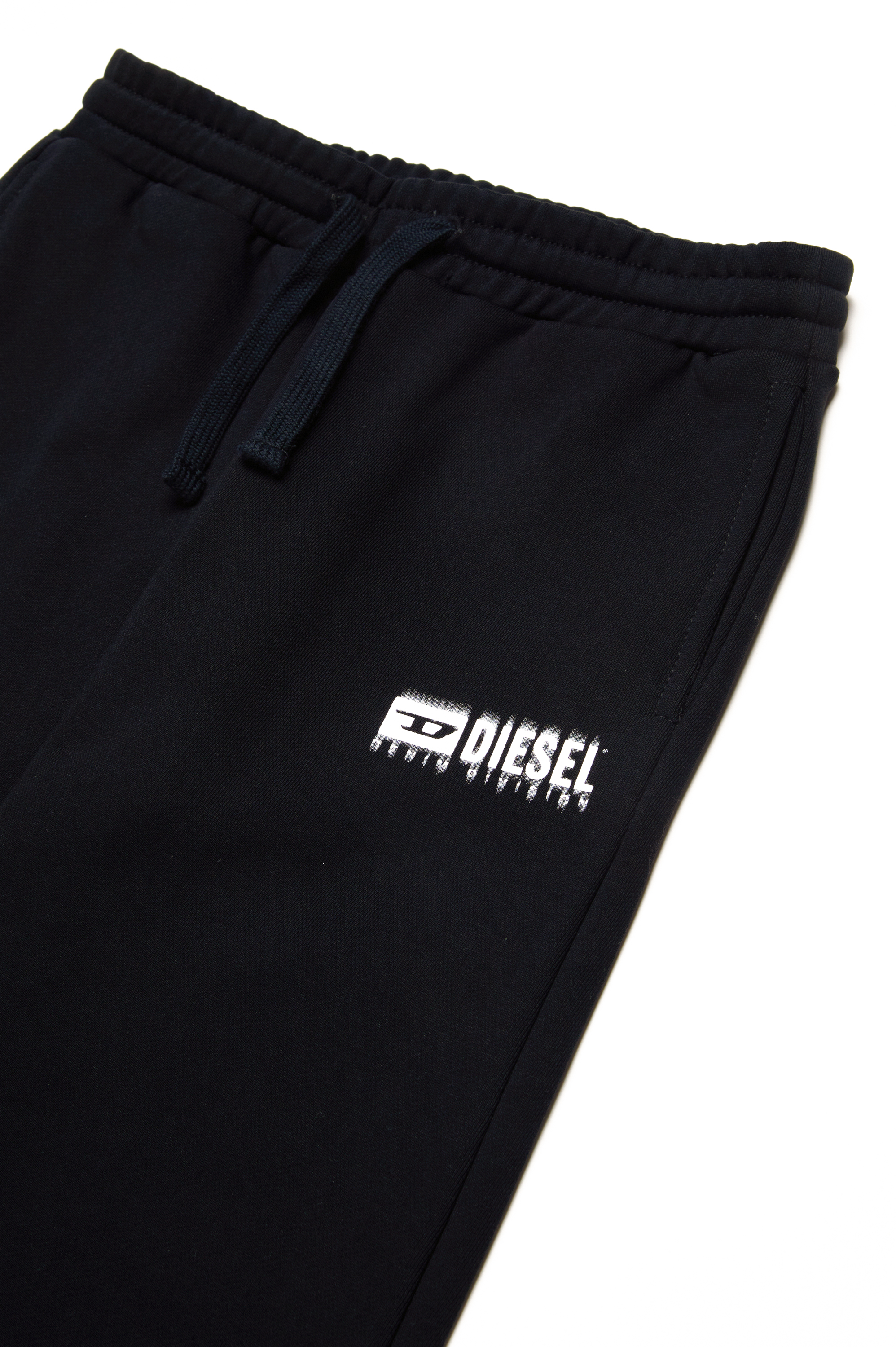 Diesel - PBASE, Man's Sweatpants with smudged logo in Black - 3