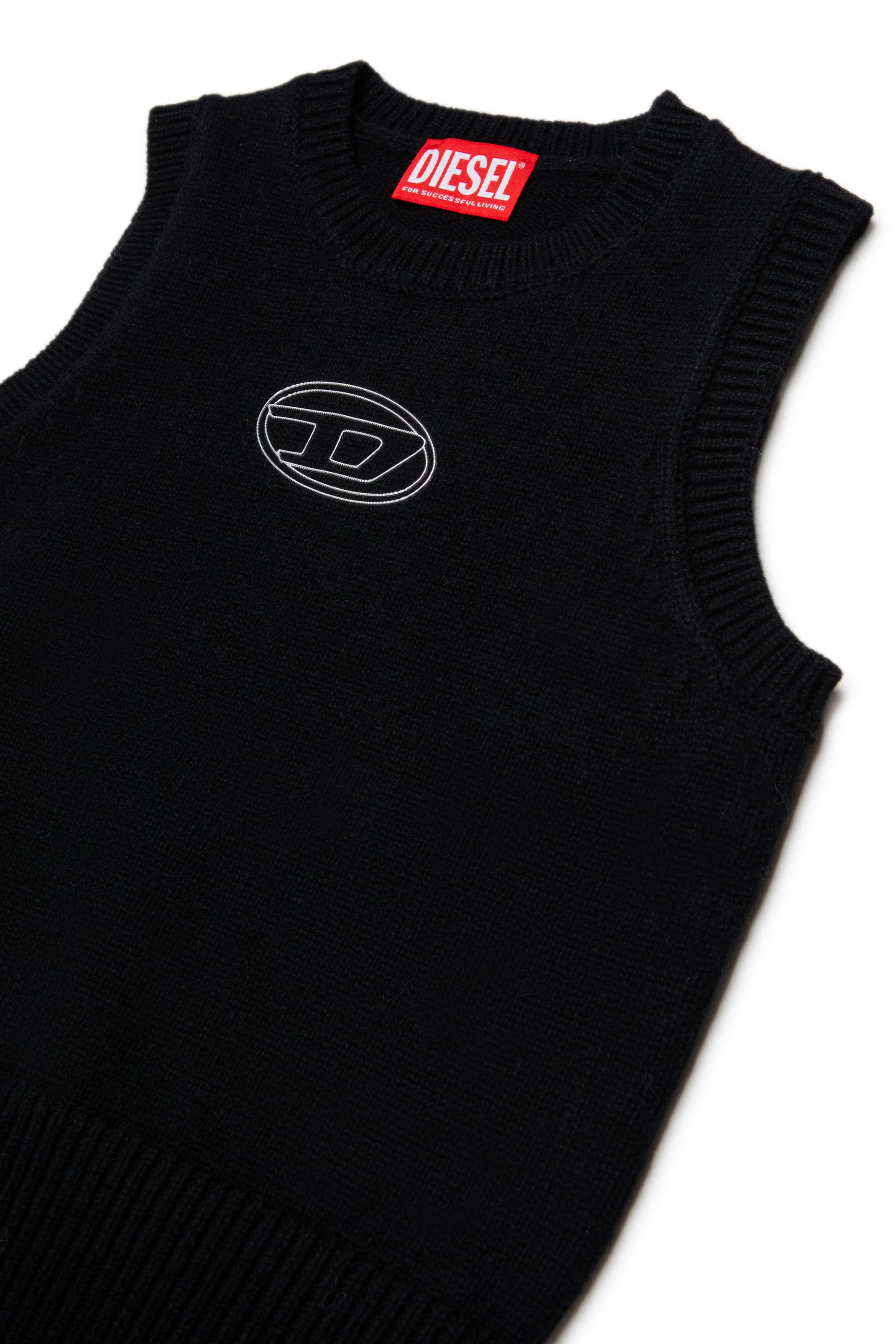 Diesel - KIMKY, Woman's Cashmere-enriched knit vest in Black - 3