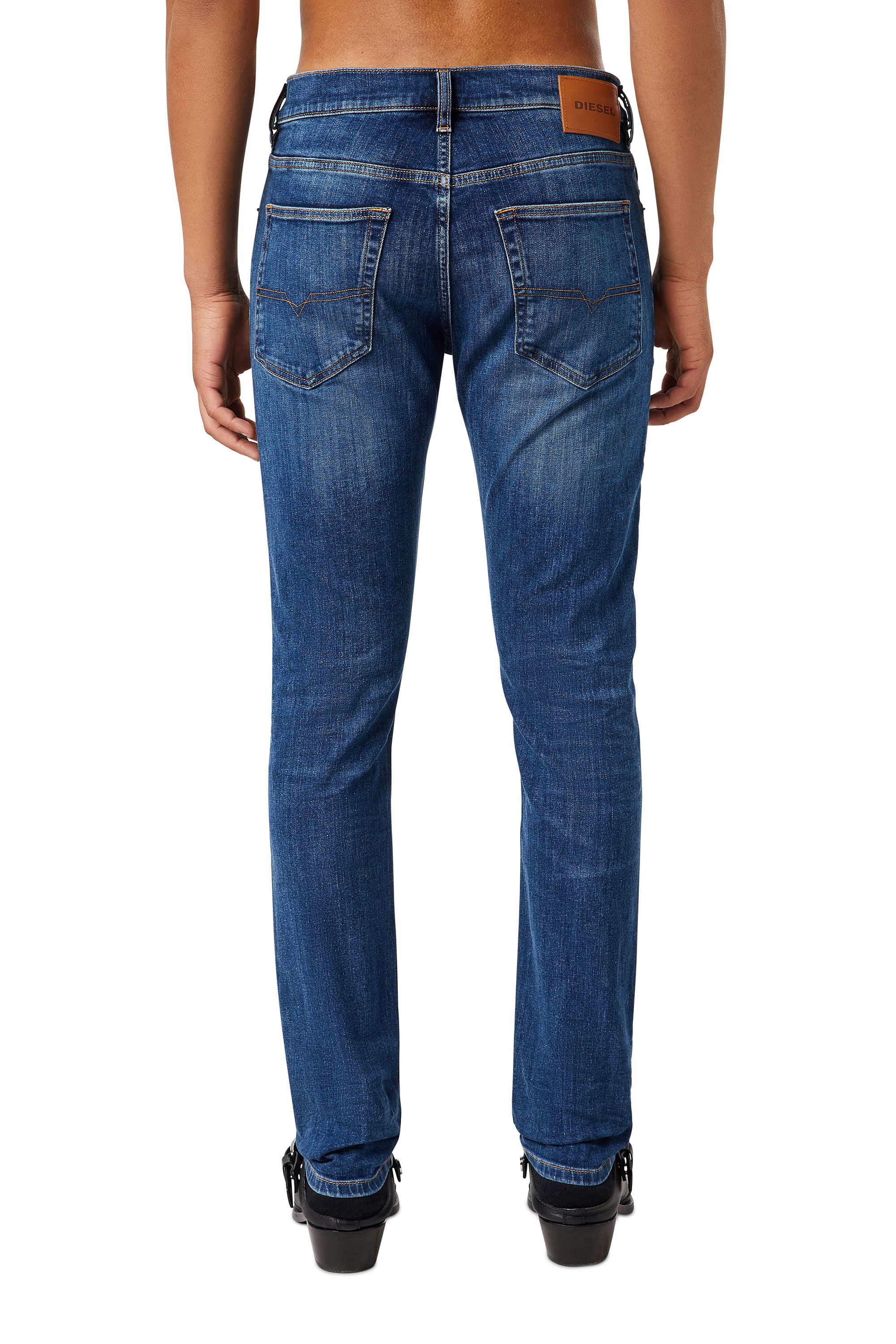 Diesel - D-Luster 0GDAN Slim Jeans, Dark Blue - Image 2