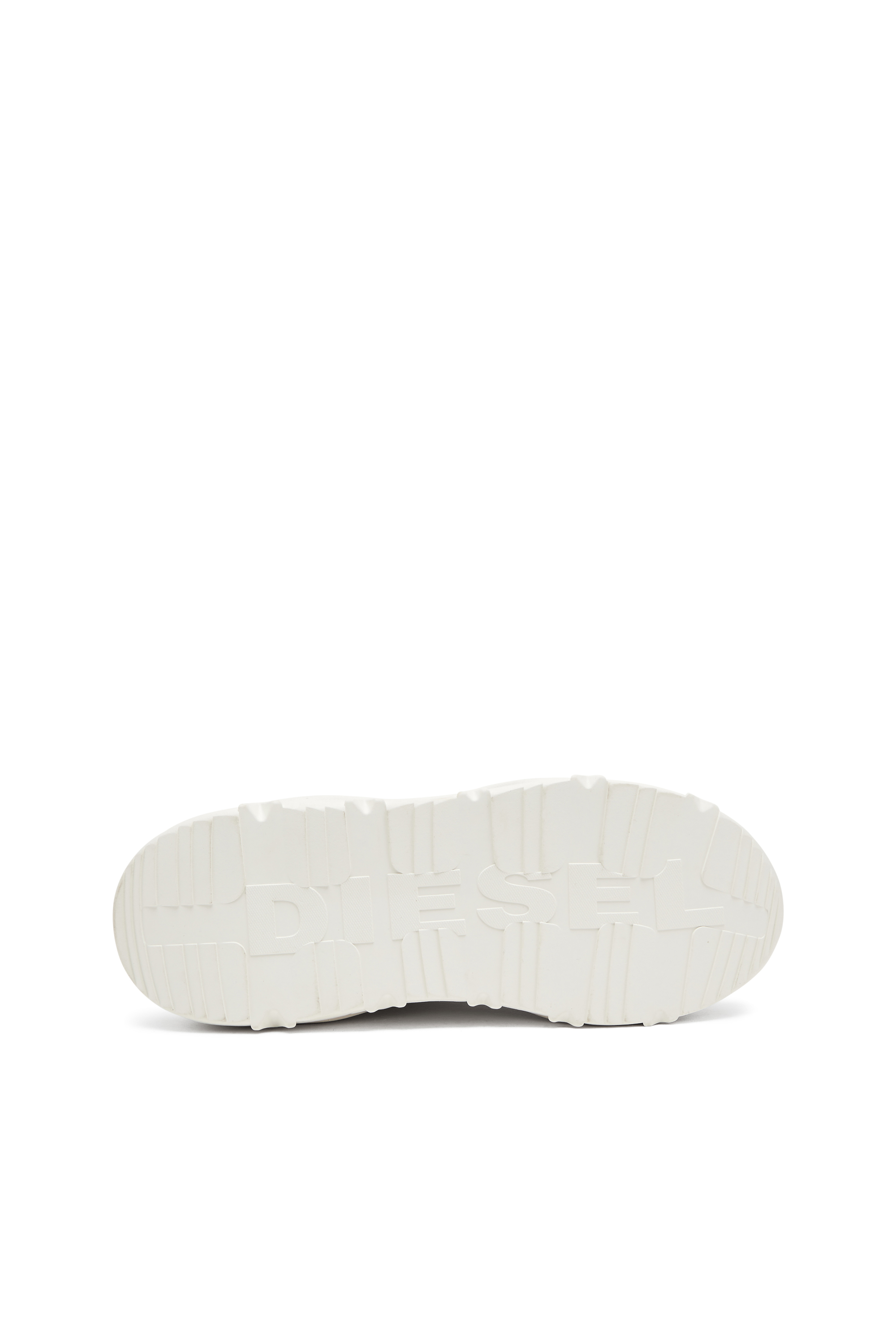 Diesel - S-SAVANNAH W, Woman's Platform sneakers in suede and mesh in White - 4