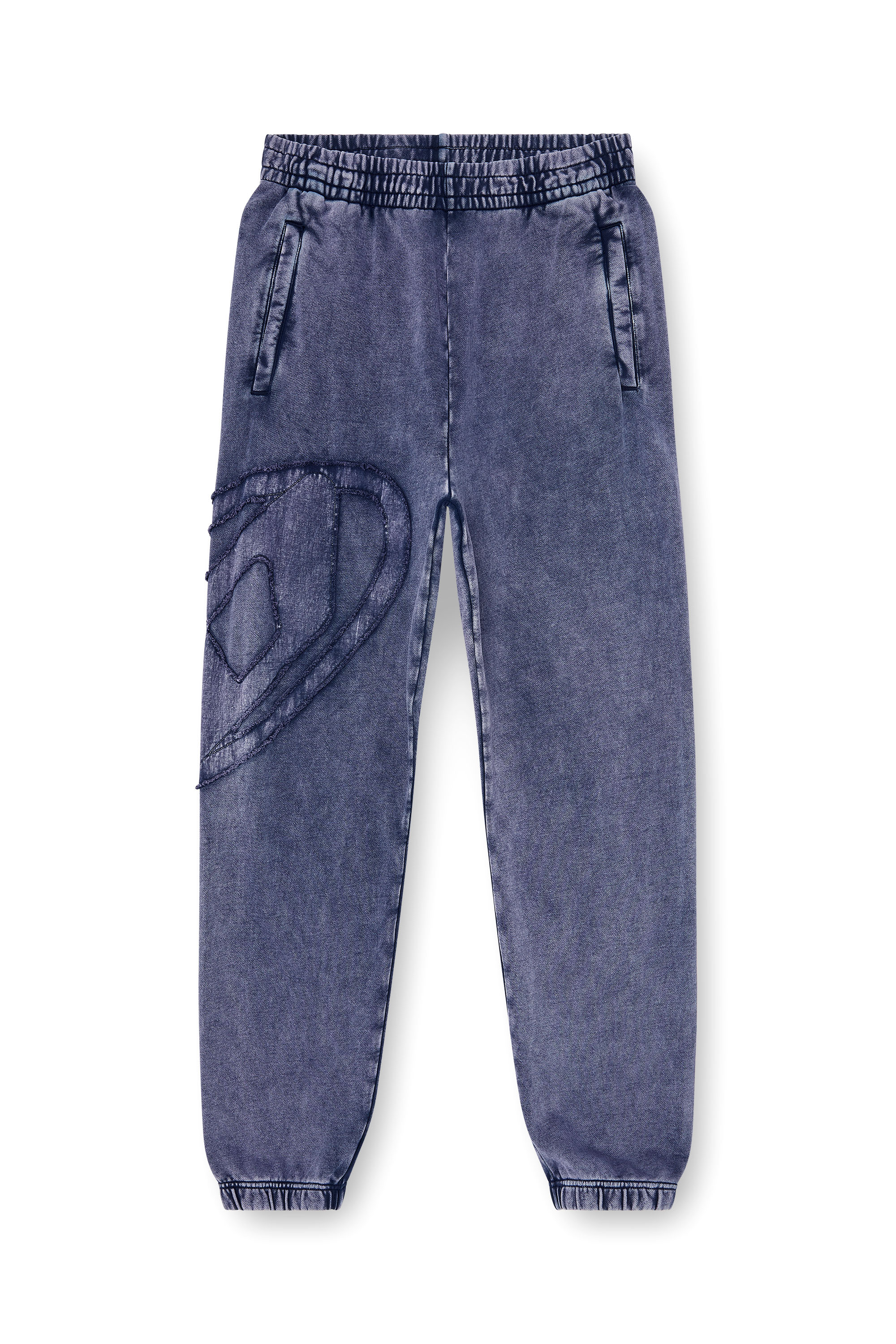 Diesel - P-MARKY-DEN, Man's Organic cotton sweatpants with Oval D patch in null - 2