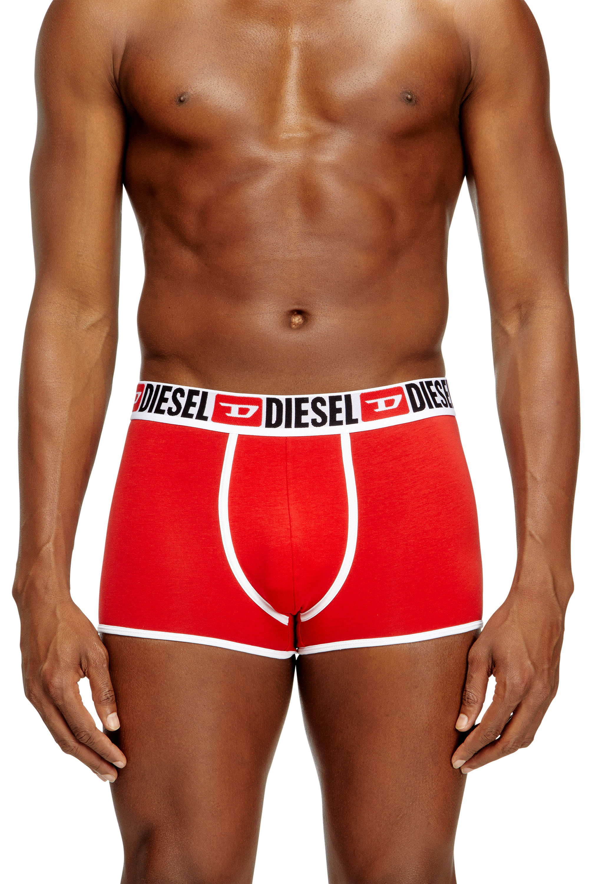 Diesel - DANILO-D-CORE-3PACK, Man's 3-pack of stretch cotton boxers with binding in Red - 2