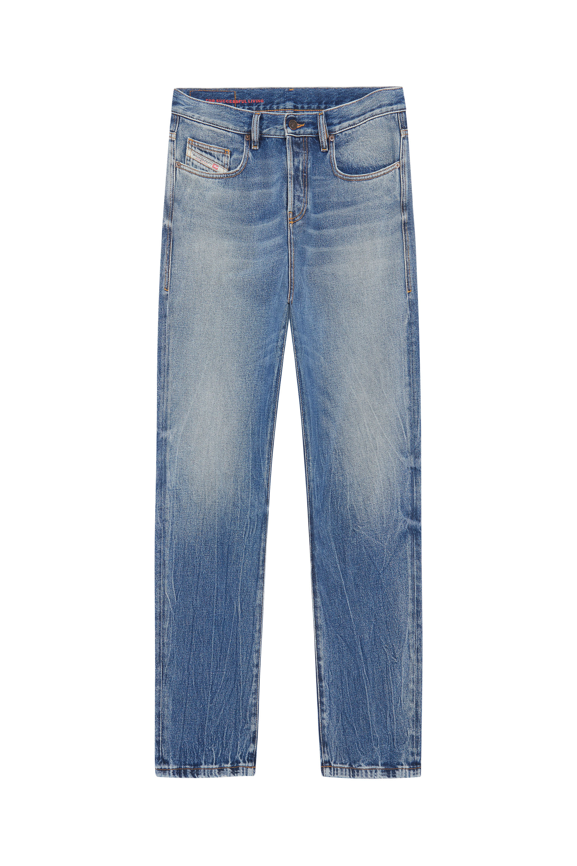 Diesel - 2020 D-Viker 09D55 Straight Jeans, Medium blue - Image 6