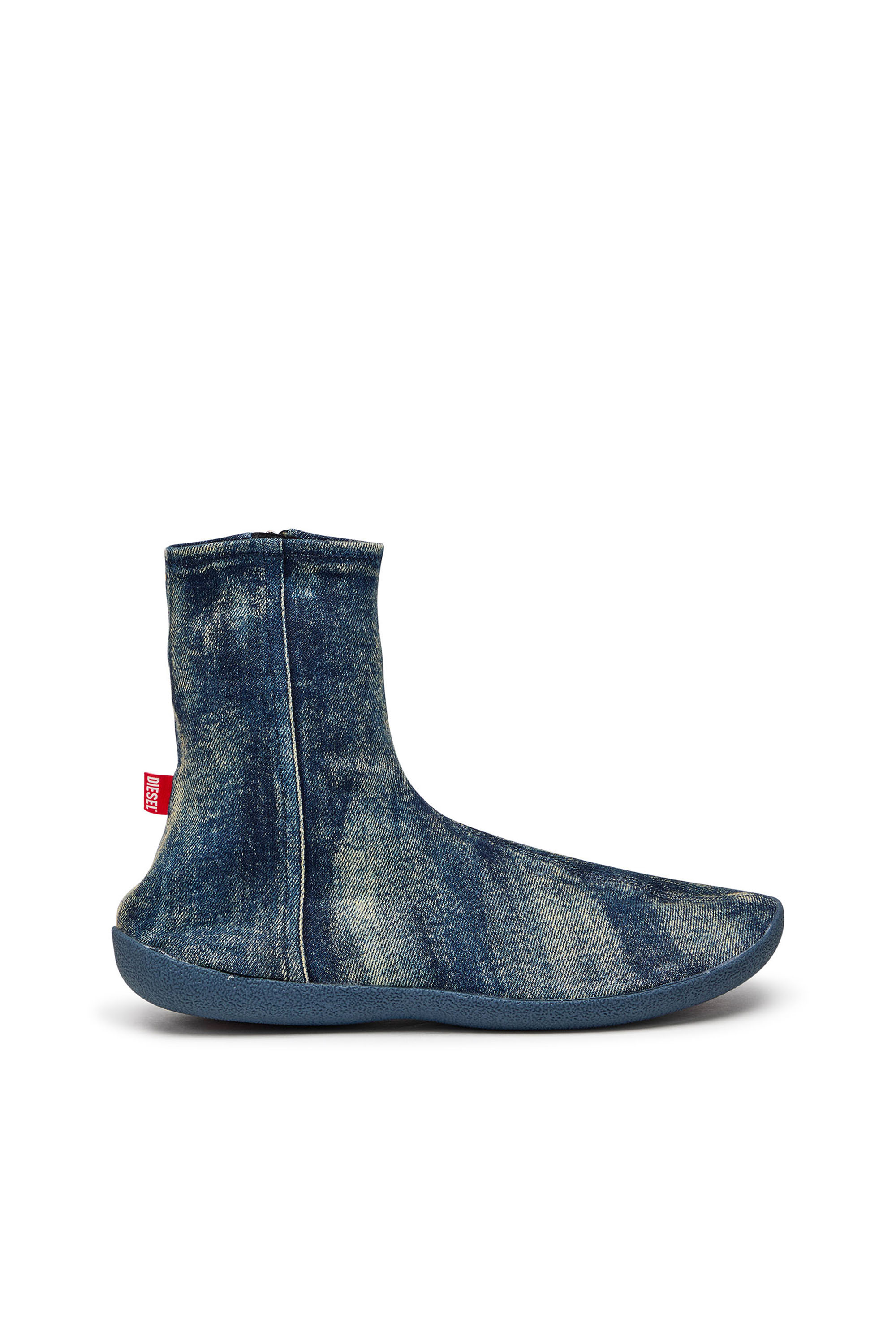 Diesel - D-SHOCK BT, Man's D-Shock Bt-Socks boots in solarised denim in Blue - 1