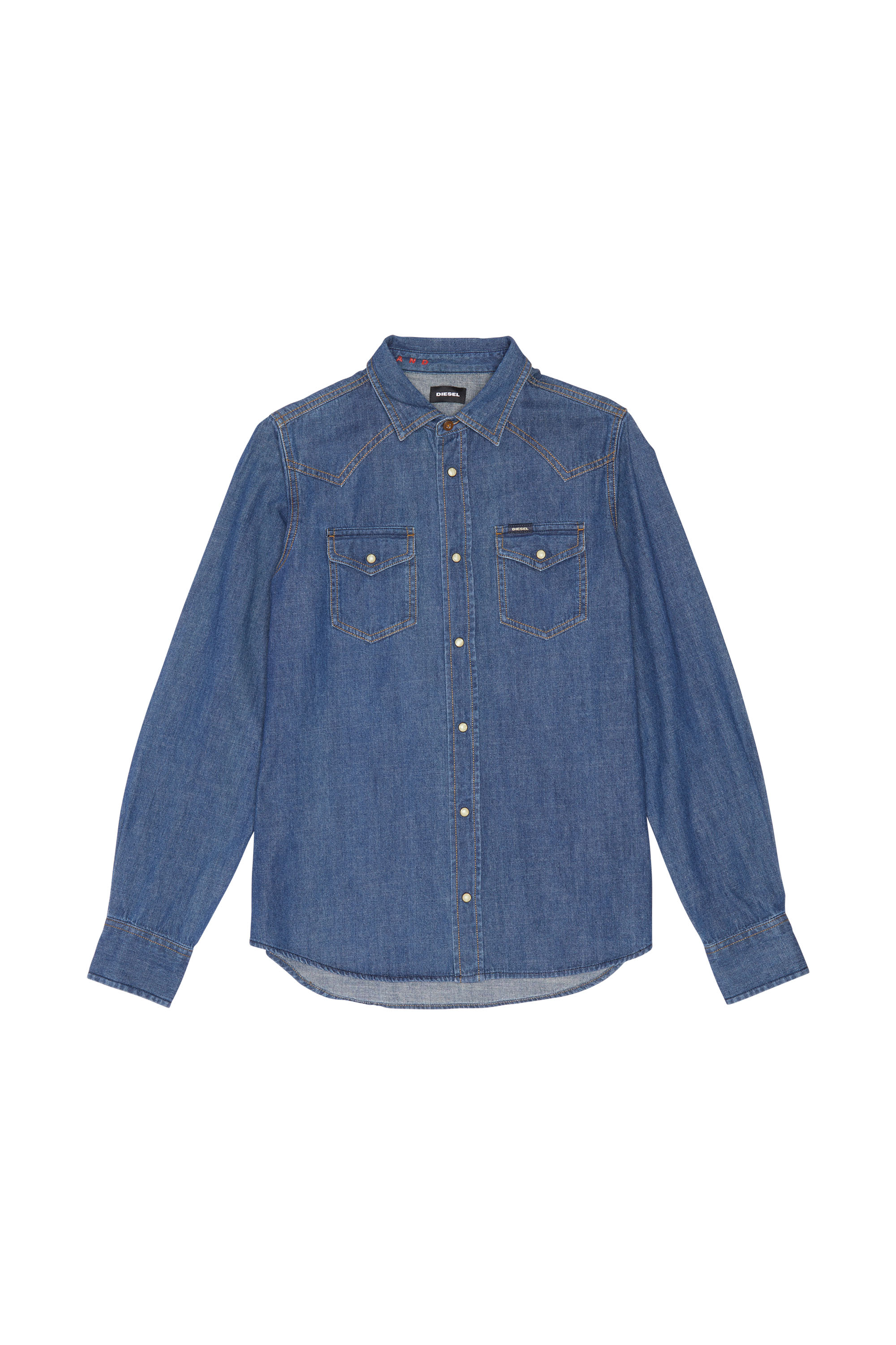 Diesel - SH DENIM SHIRT, Woman's Diesel Woman - Denim Shirts in Medium blue - 1