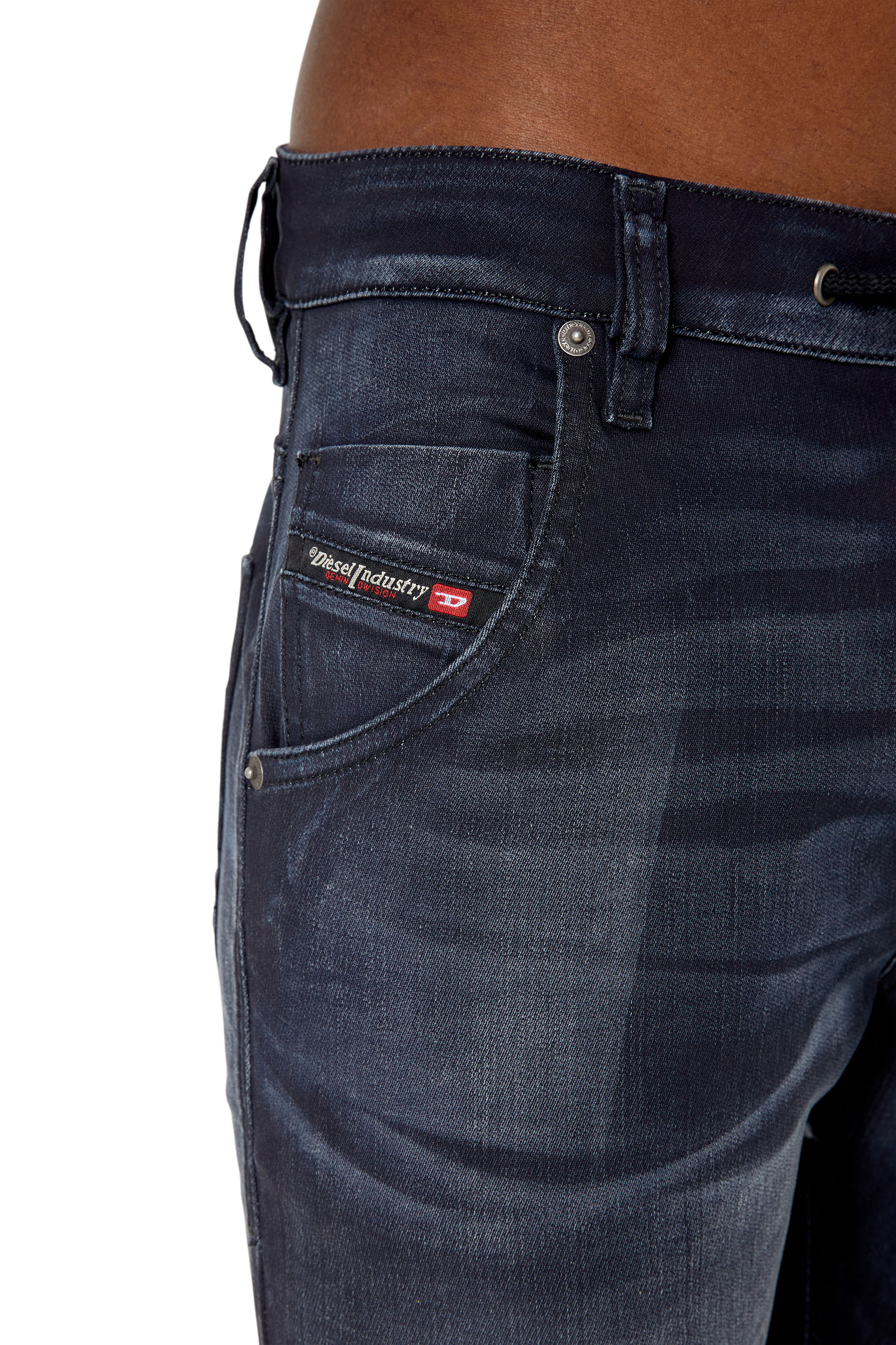 Diesel - Krooley JoggJeans® 068CR Tapered, Black/Dark grey - Image 3