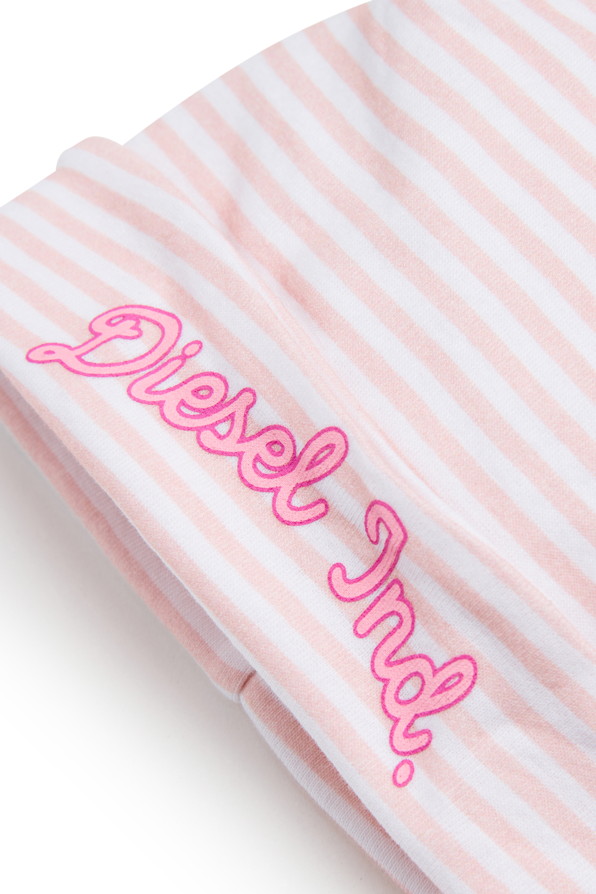 Diesel - FLILLY-NB, Unisex's Beanie in striped cotton in Pink - 3