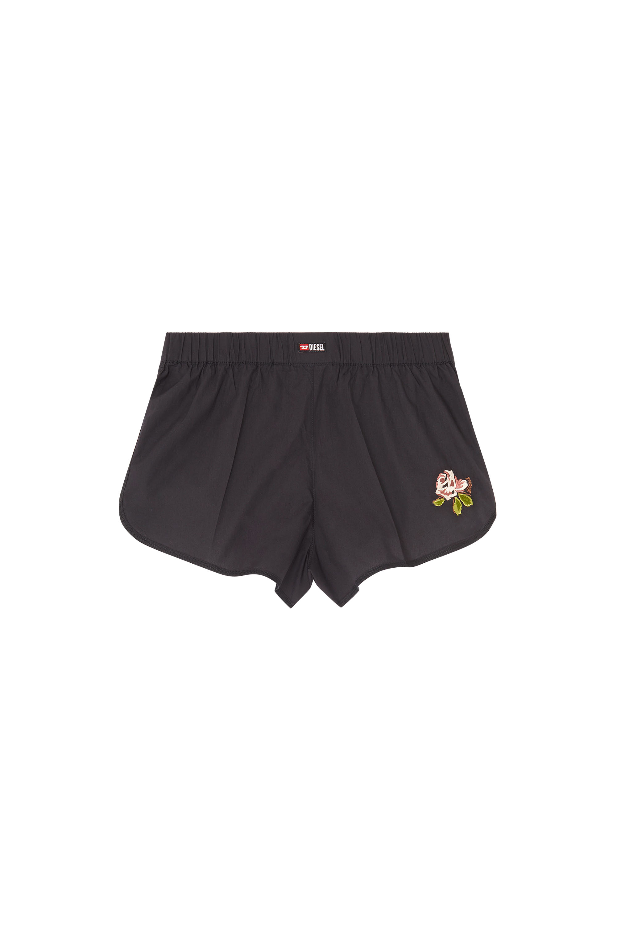 Diesel - ELOISE-D-CORE, Woman's Cotton boxers with floral embroidery in null - 3