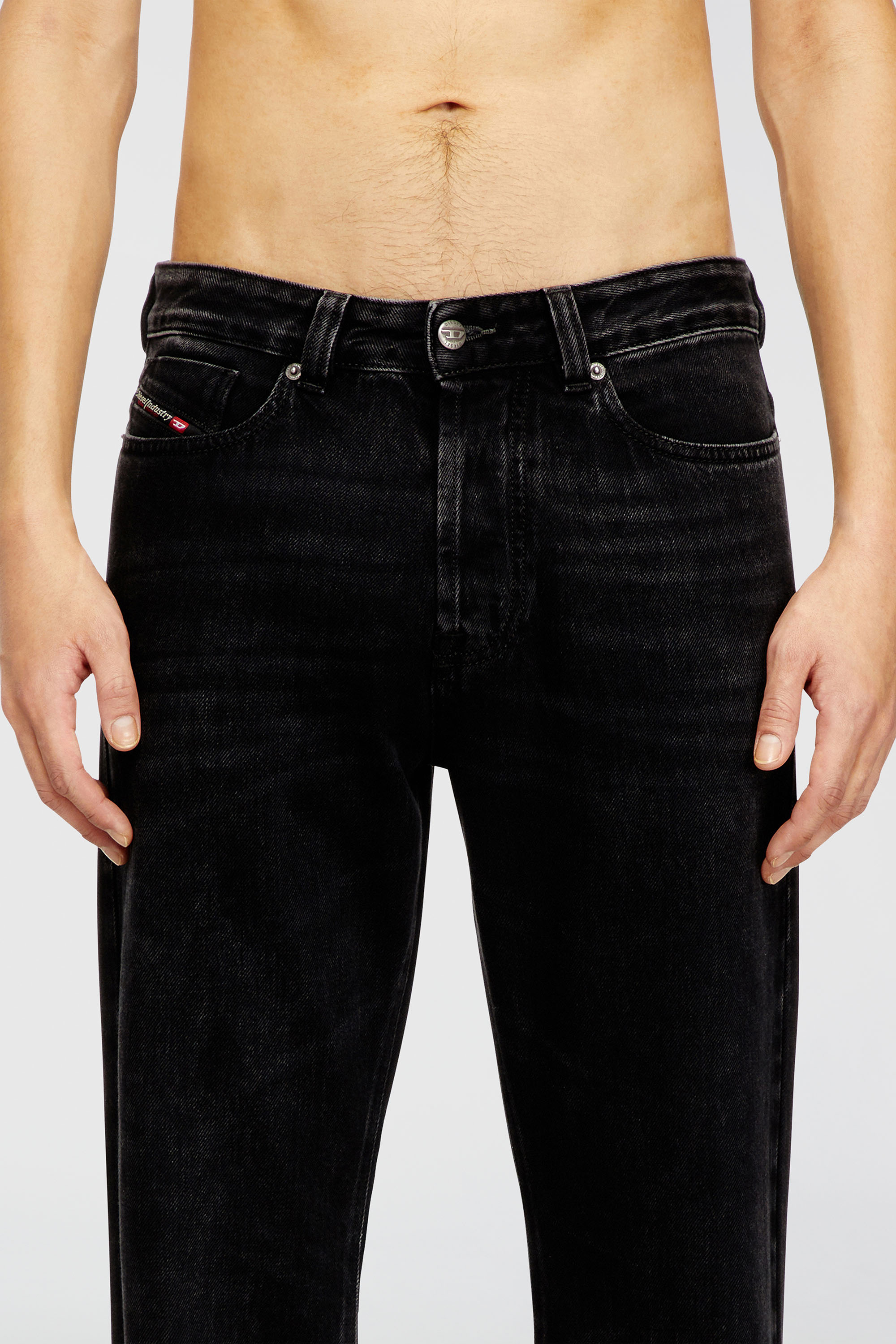Diesel - Man's Relaxed Jeans 1980 D-Eeper 09P09, Black/Dark grey - 5
