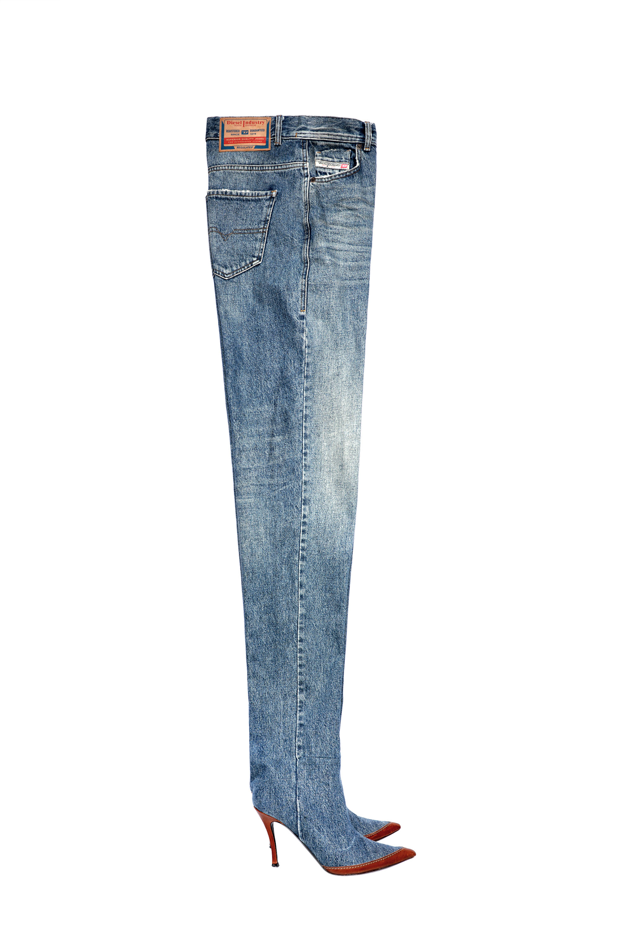 Diesel - Straight Jeans 1956 D-Tulip 007A7, Medium blue - Image 6