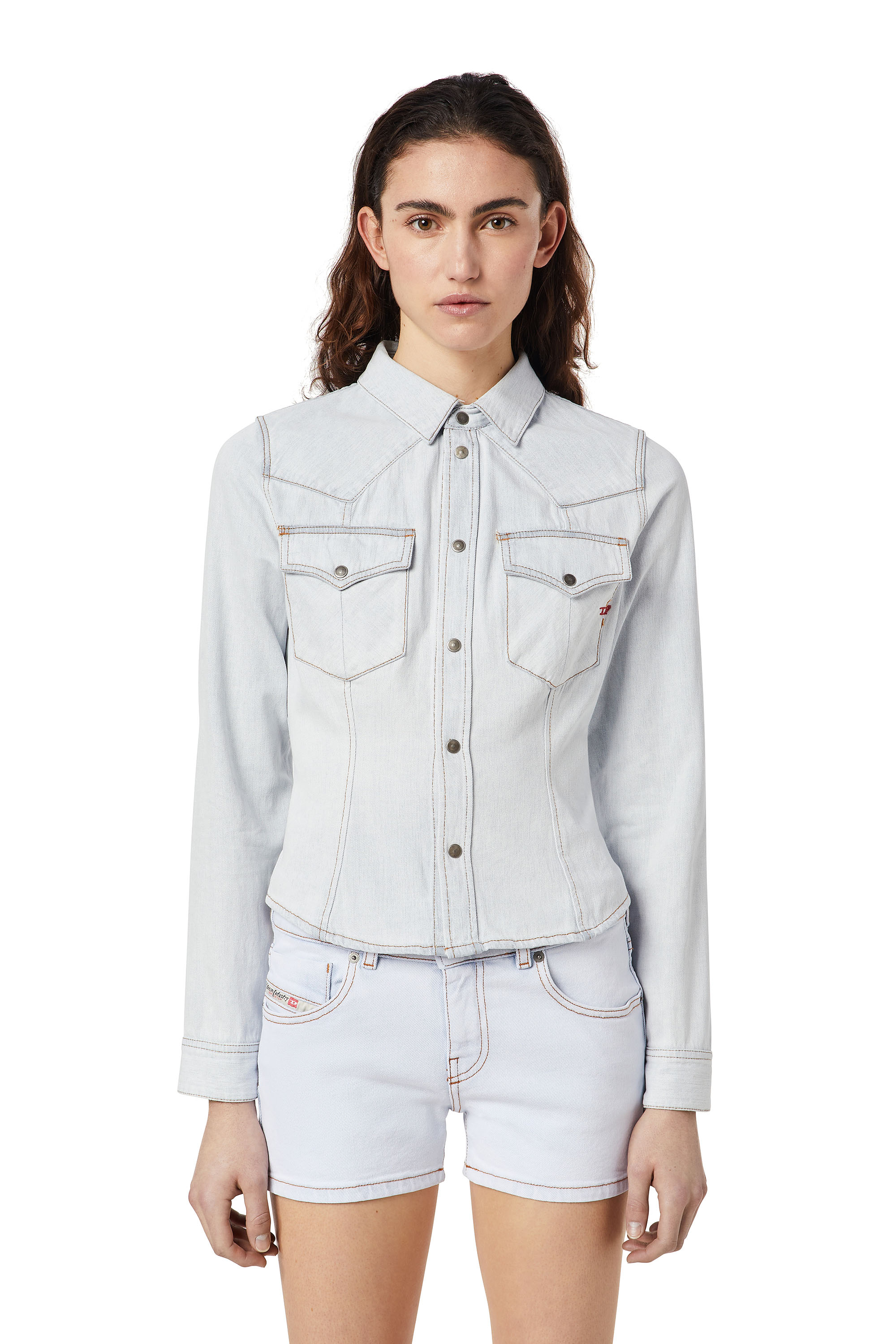 diesel womens denim shirt