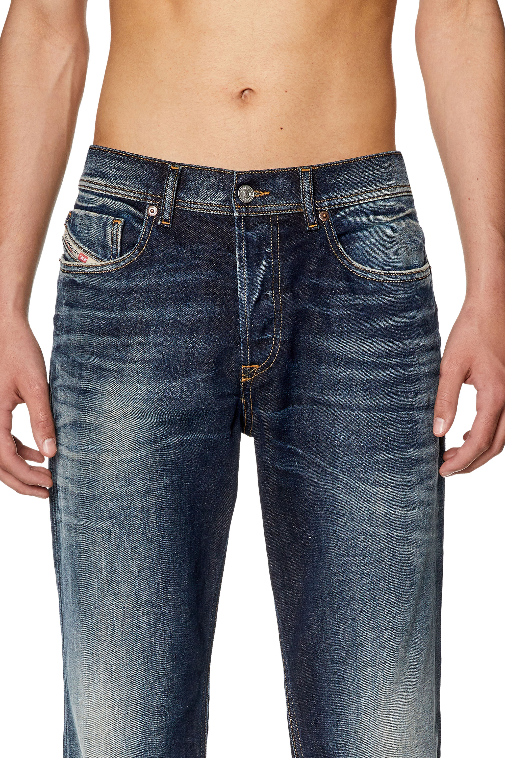 Diesel - Tapered Jeans 2023 D-Finitive 09G27, Dark Blue - Image 4