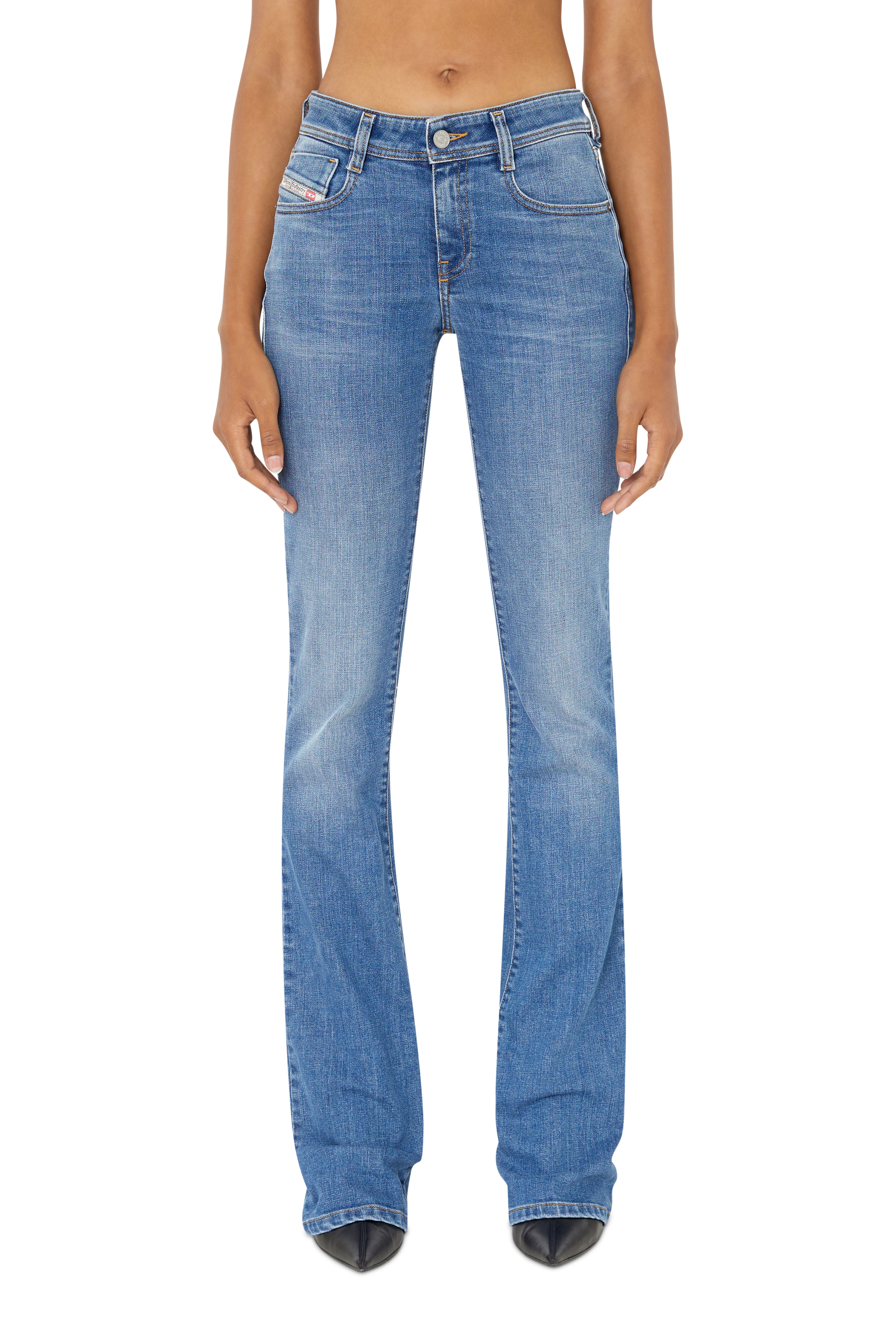 Diesel - 1969 D-EBBEY 09D47 Bootcut and Flare Jeans, Medium blue - Image 1