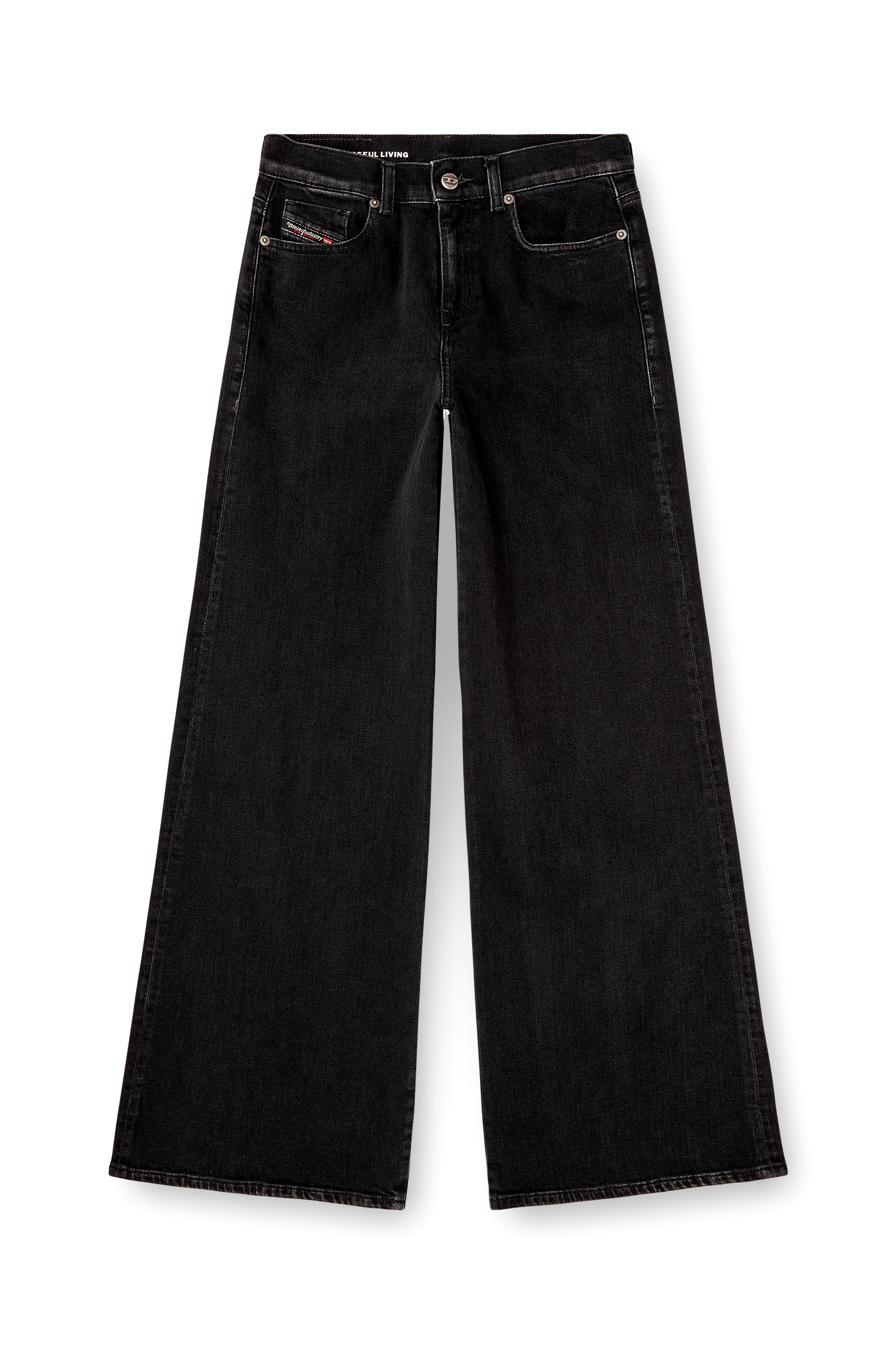 Diesel - Woman's Flare Jeans 1978 D-Akemi 09N89, Black/Dark grey - 2