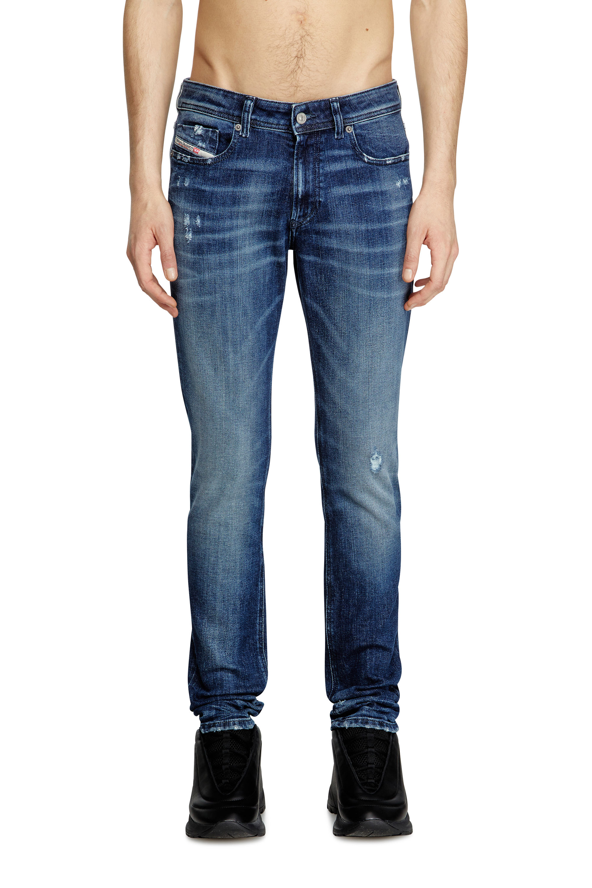 Diesel - Man's Skinny Jeans 1979 Sleenker 09L42, Dark Blue - 2