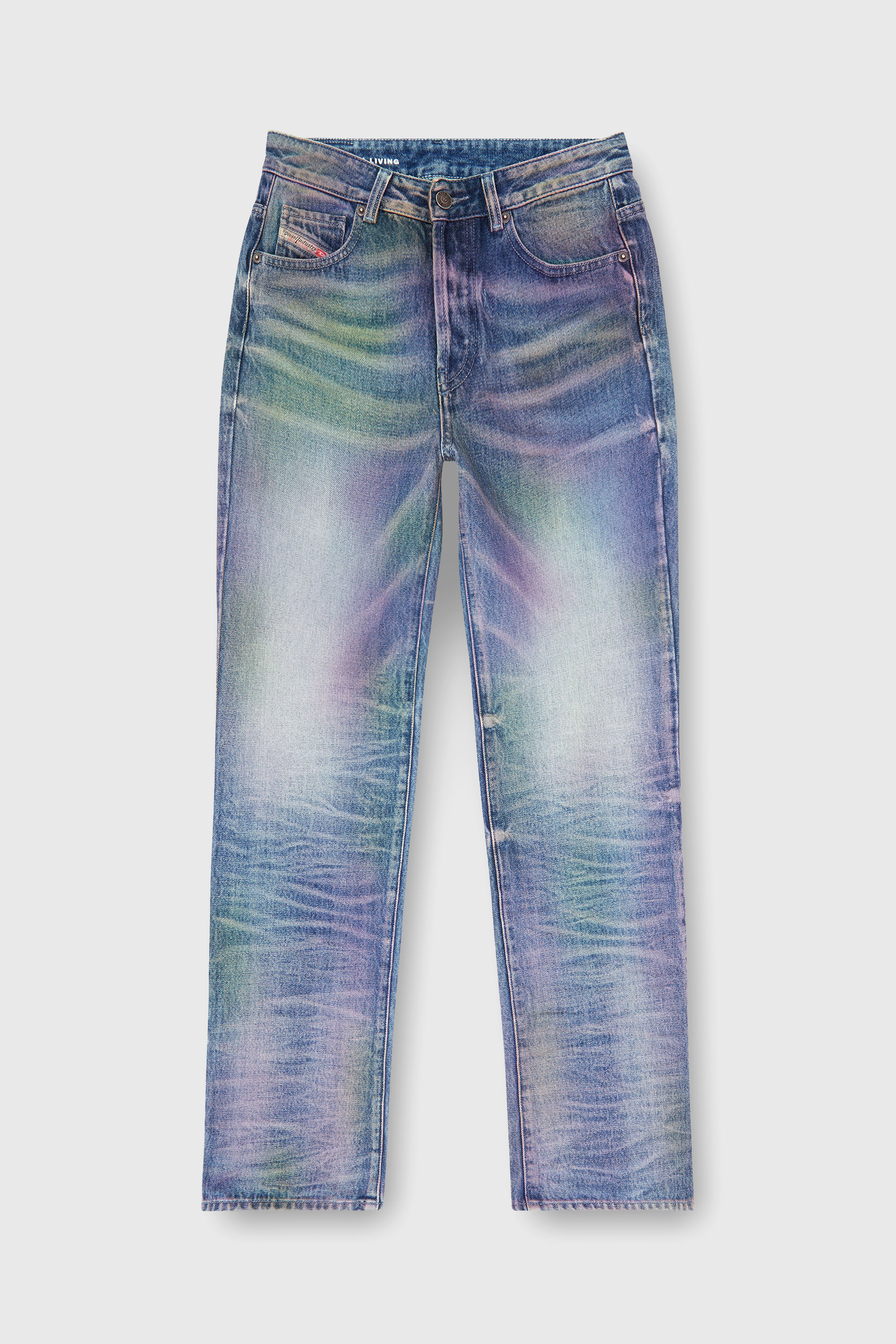 Diesel - Woman's Regular Jeans D-Lie 007FW, Multicolor/Blue - 2
